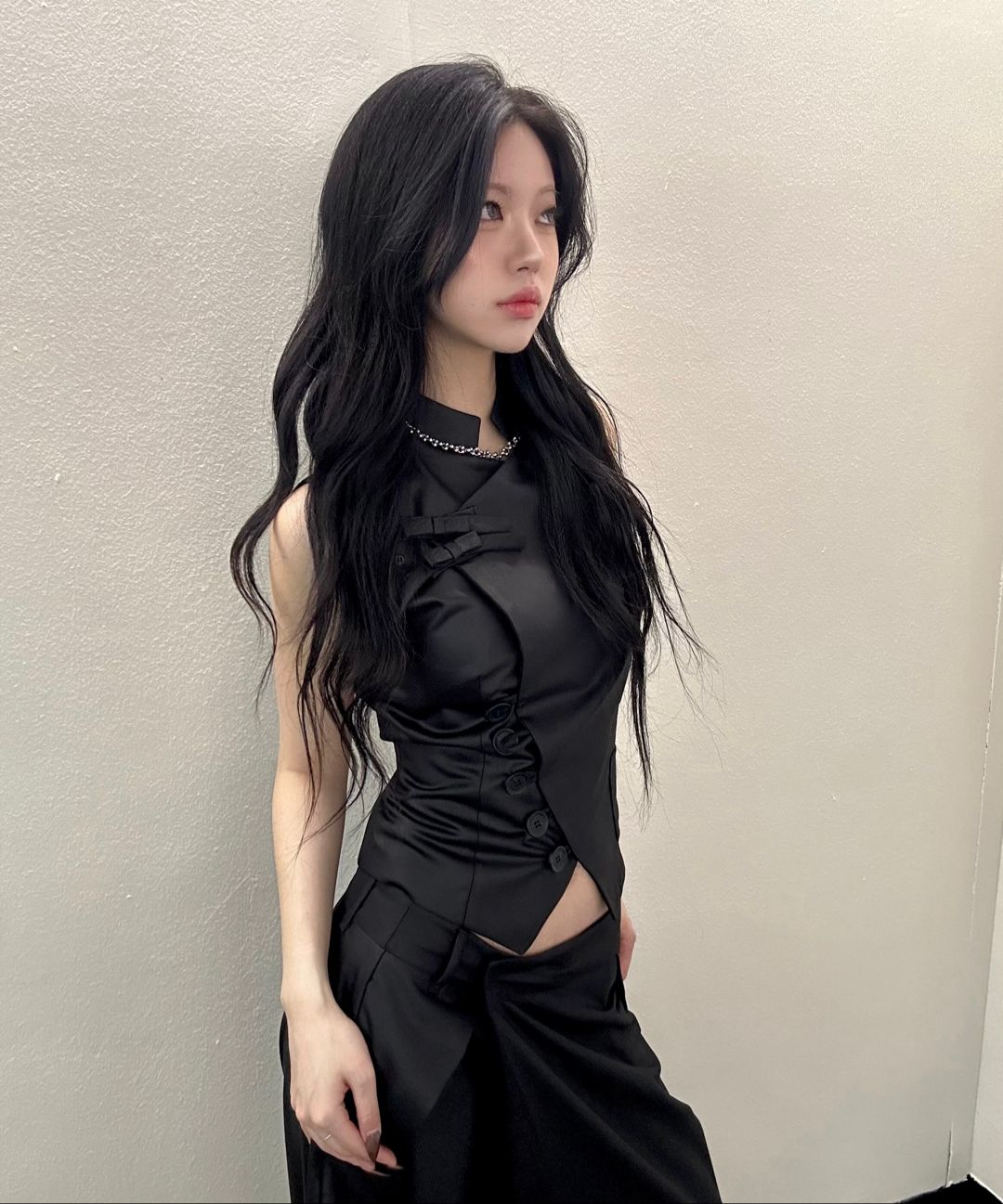 카시코(KASHIKO) Preppy China Collar Vest Black - 사이즈 & 후기