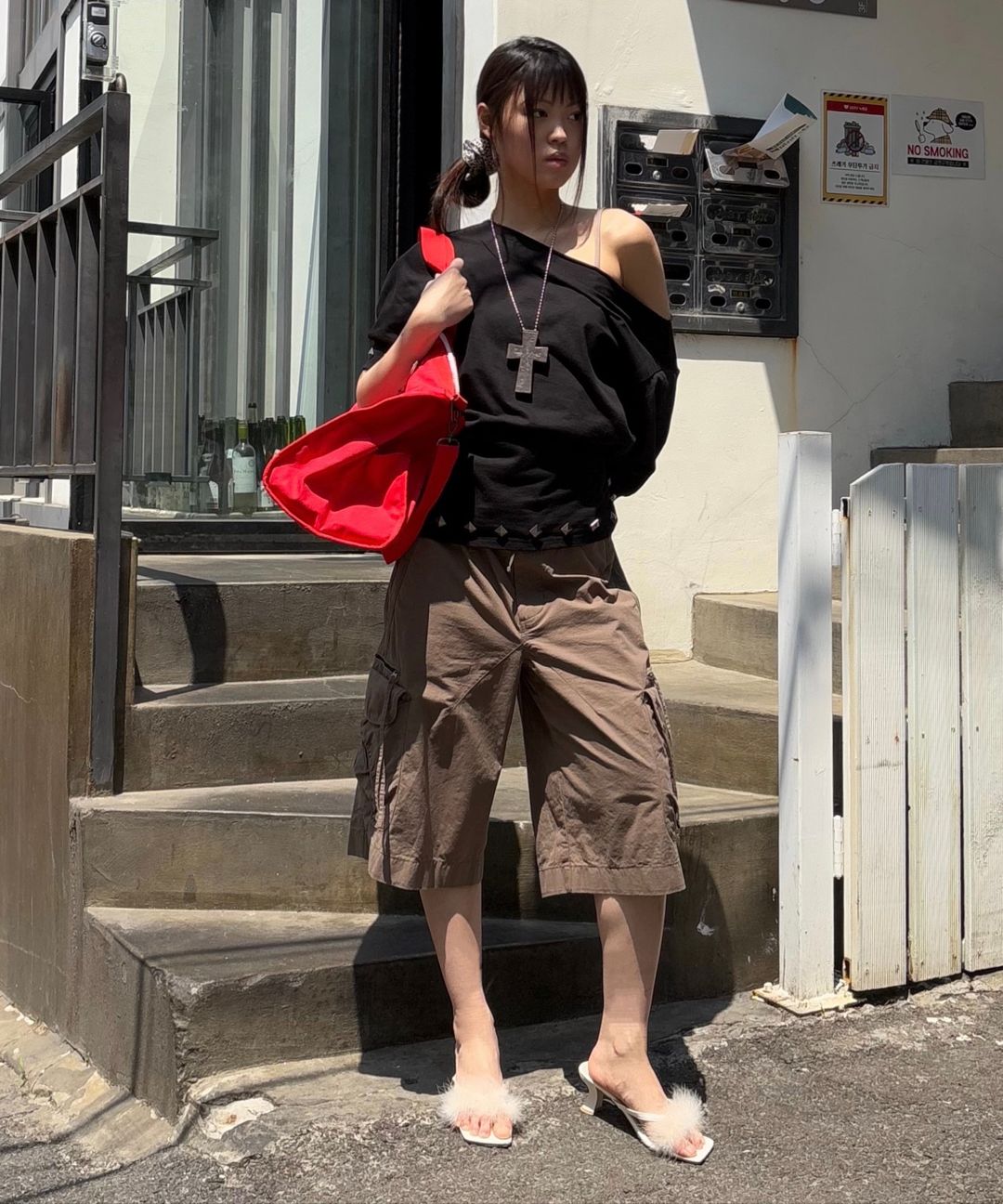 MUSINSA | SCULPTOR Summer Boston Bag Camo
