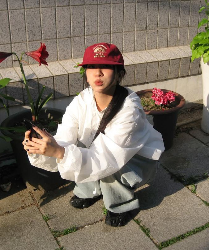 韓国 トレンド[HELLO SUNRISE]HS VTG ARCH LOGO RELAXED FIT CAP HELLO SUNRISE HS VTG Arch Logo Relaxed Fit Cap 