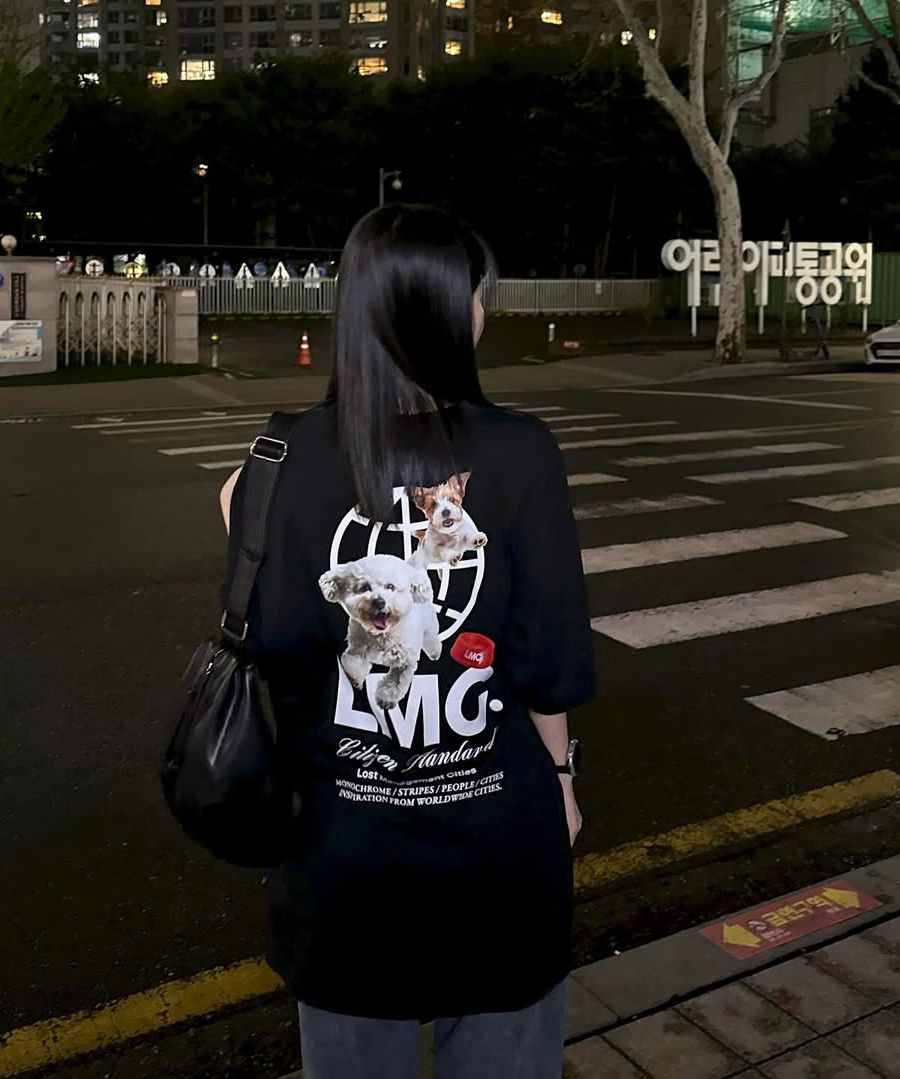 ★ LMC★ FLYING PUPPY TEE black 0LM45STS201BLK MUSINSA | LMC FLYING PUPPY TEE black
