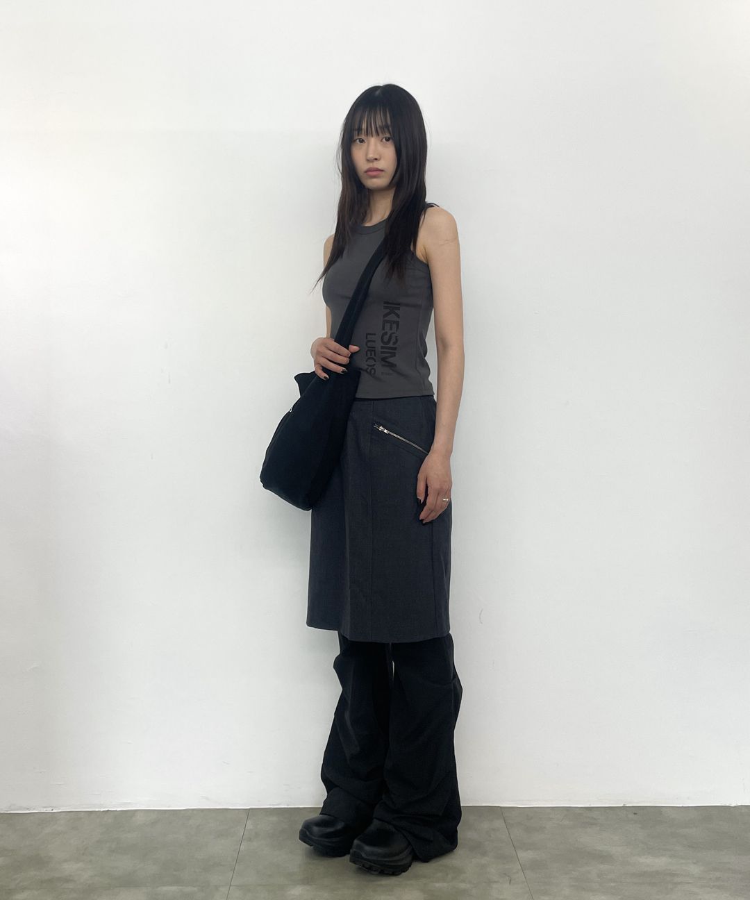 【MISEKI SEOUL】★送料・関税込★Cotton big crossbag MUSINSA | MISEKI SEOUL Cotton big crossbag BLACK