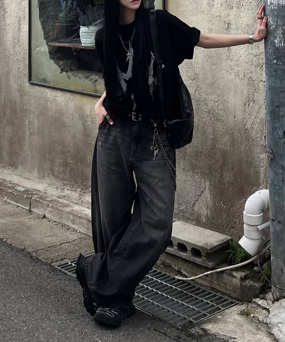 デニム・ジーパン NOT4NERD Summer Fabric Wide String Cargo Slacks Pants Black MUSINSA | NOT4NERD [Summer Fabric] Wide String Cargo Slacks
