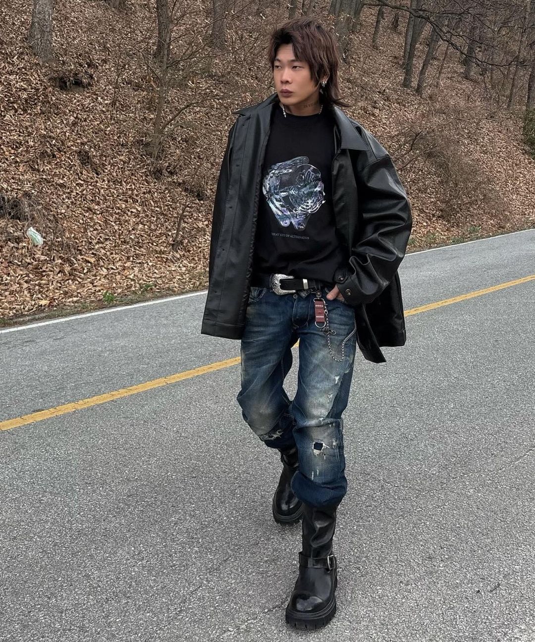 MUSINSA公式 | YASE 6.5cm Feather Commando Sole Horsehide