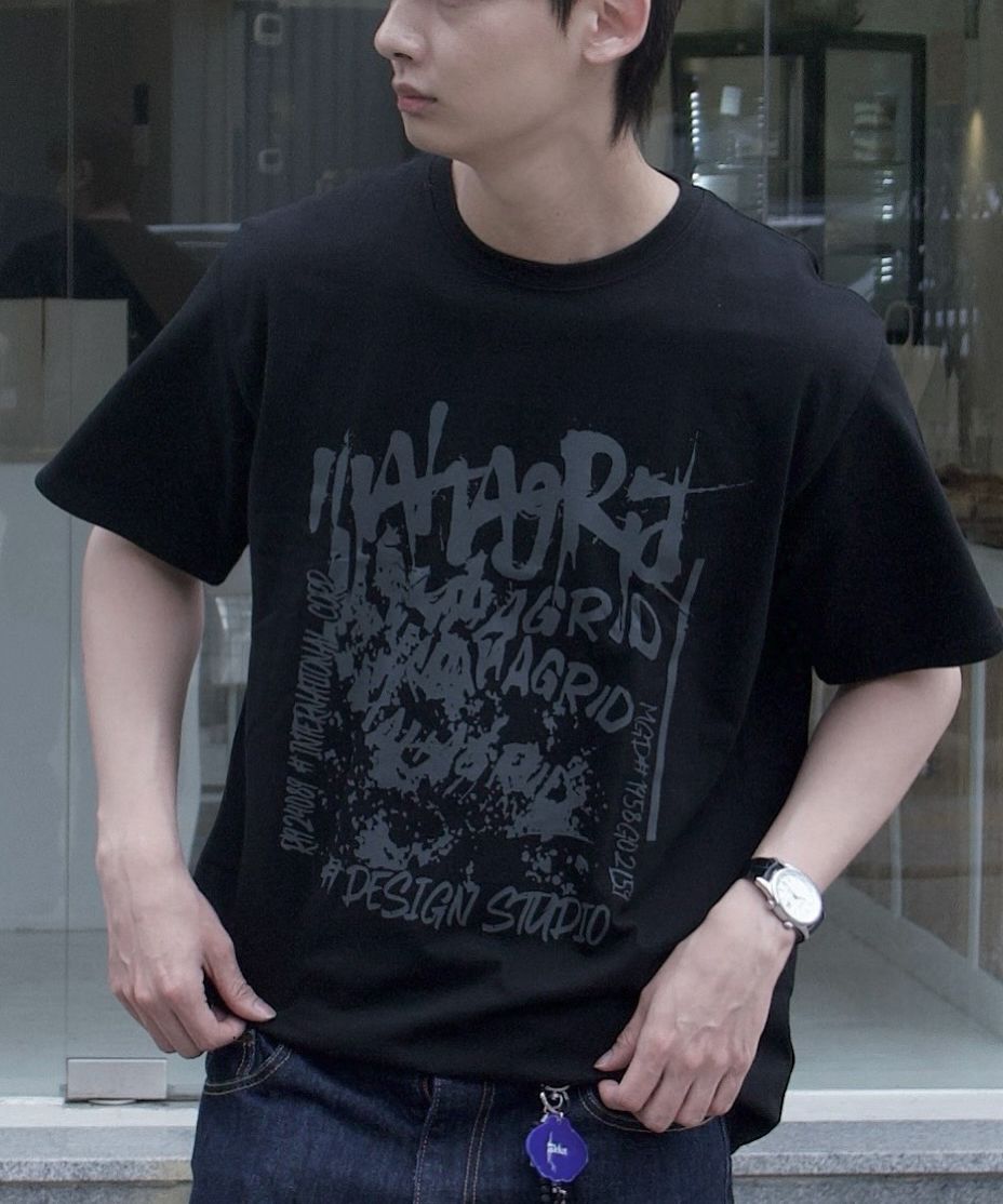 【mahagrid】23SS★ BLOCK SECTION TEE mahagrid】23SS☆ BLOCK SECTION TEE (mahagrid/Tシャツ