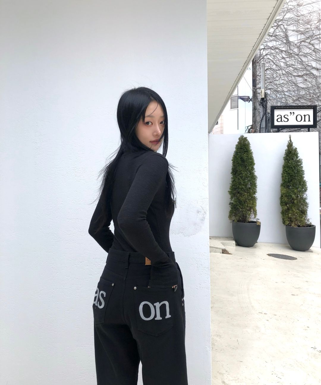韓国 ason アズオン SMOG WIDE PANTS ブラック 日本未入荷 正規品 保証付き 2025 as