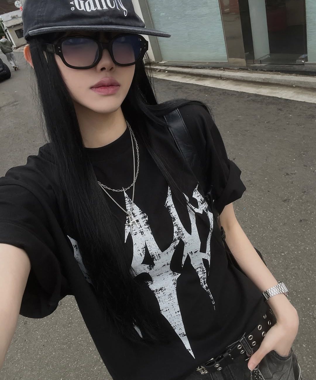 MUSINSA公式 | NOT4NERD N4ND Trident Logo T-Shirts - Black