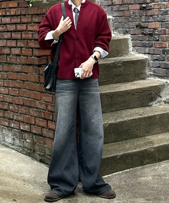 パンツ DNSR wide flared denim pants black DNSR】Signature wide denim pants black | OUR BRAND,DNSR