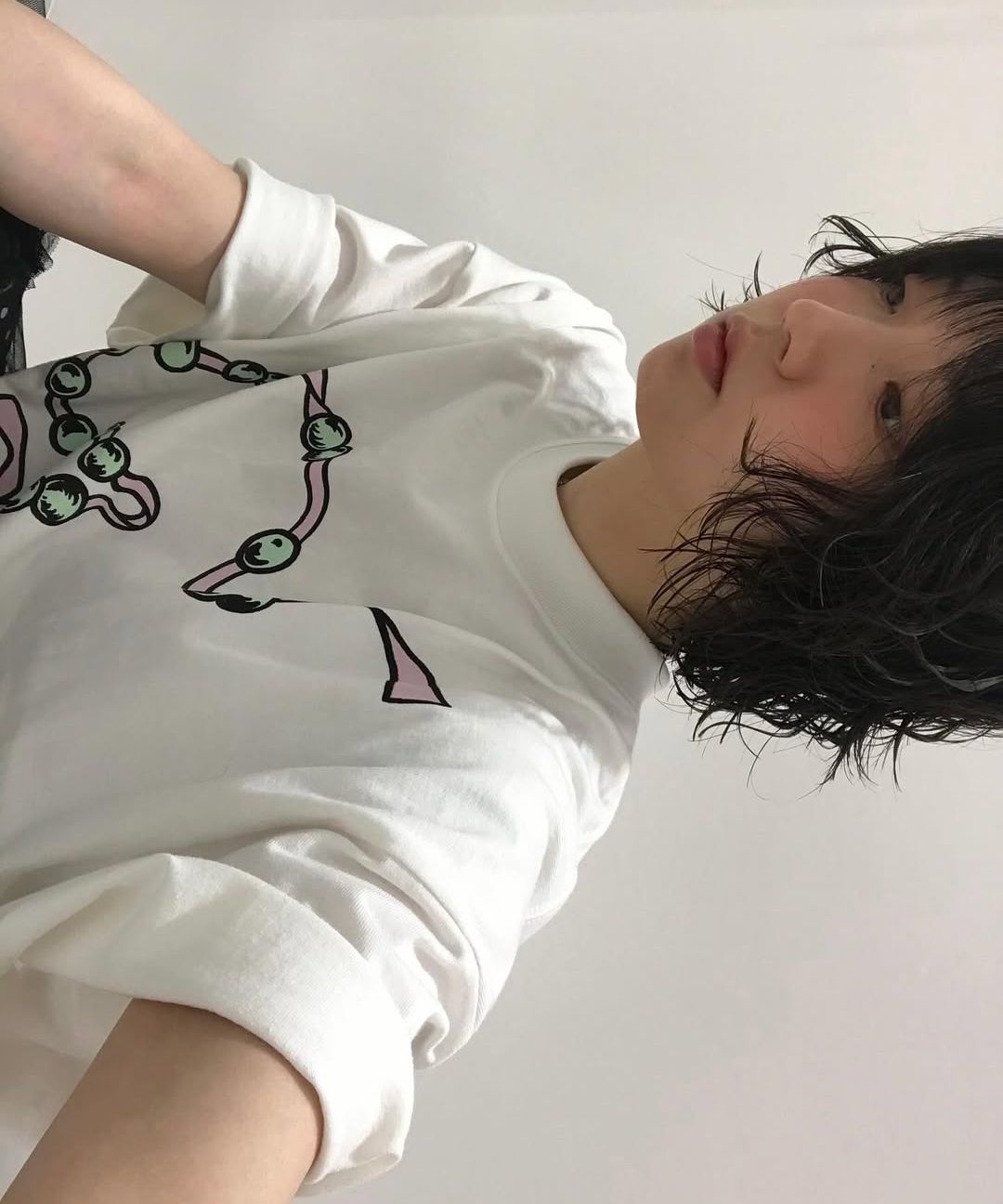 Tシャツ・カットソー [NICEGHOSTCLUB]PEARL NECKLACE SYMBOL BIG BIG TEE_WHITE(NG2 MUSINSA | NICE GHOST CLUB PEARL NECKLACE SYMBOL BIG BIG
