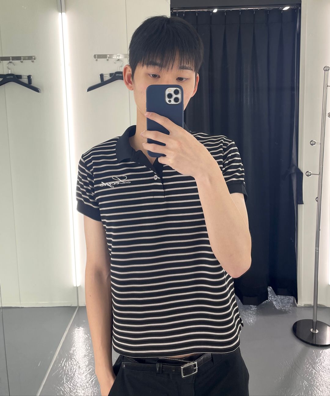 MUSINSA | LECYTO Vintage Multi Stripe PK_[Navy]