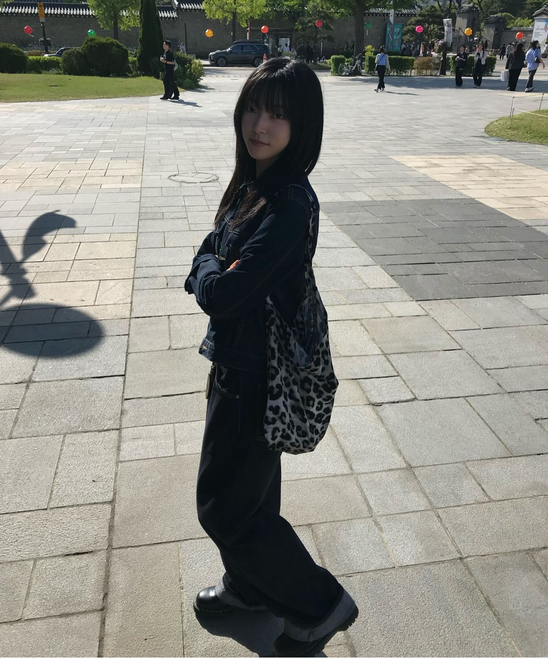 이미스(EMIS) NEW LEOPARD CORDUROY ECO BAG-GRAY - 사이즈