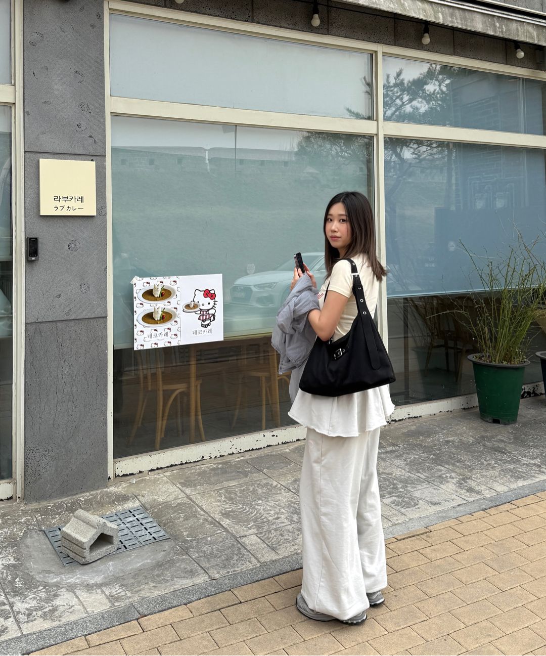【Miseki SEOUL】25SS★ Belted flat shoulder bag MUSINSA | MISEKI SEOUL Belted flat shoulder bag BLACK