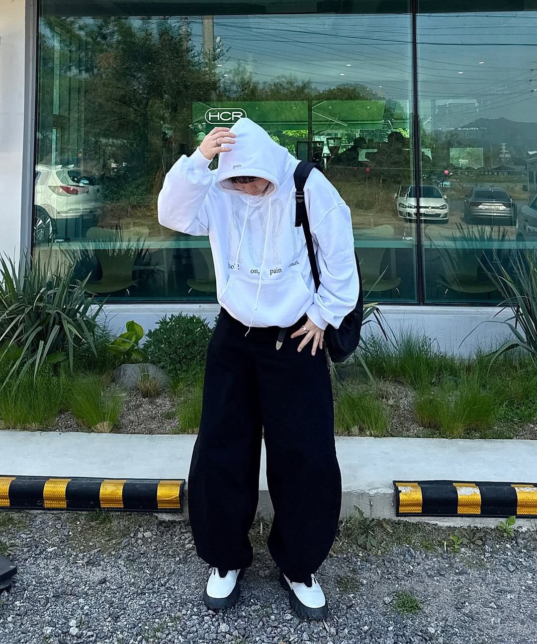 MUSINSA | GRAILZ PAIN ENDS HOODIE [WHITE]