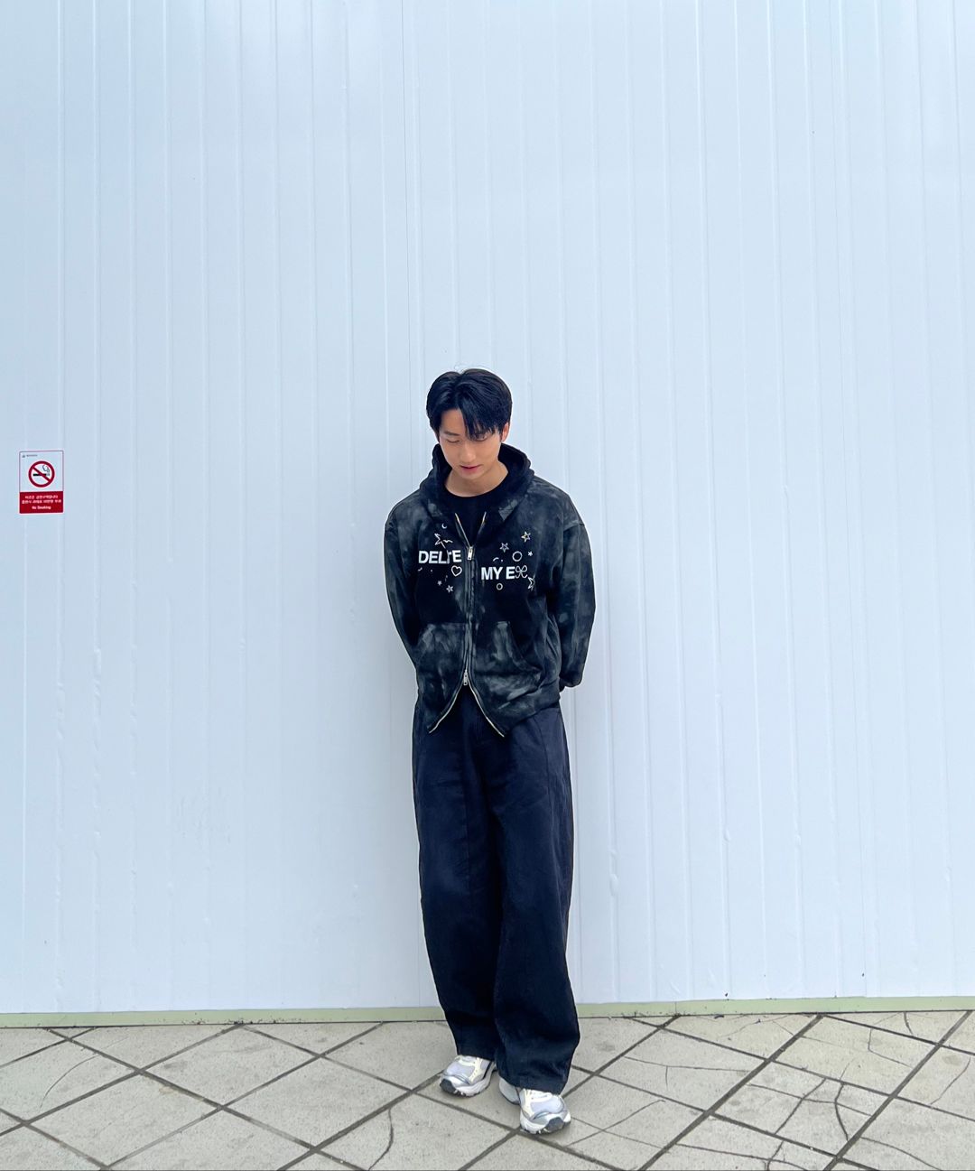 MUSINSA公式 | GRAILZ DELETED MY EX ZIP HOODIE [BLACK]