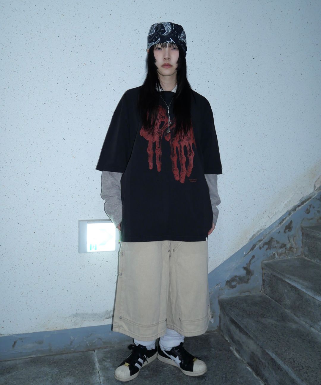 【NOMANUAL】25ss ROBOTIC HAND NM T-SHIRT MUSINSA | NOMANUAL ROBOTIC HAND NM T-SHIRT - WHITE