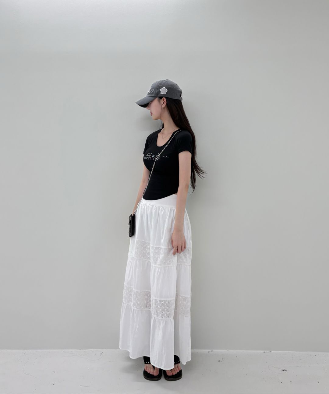 MUSINSA | ILLIGO Angel Applique Ball Cap Brown