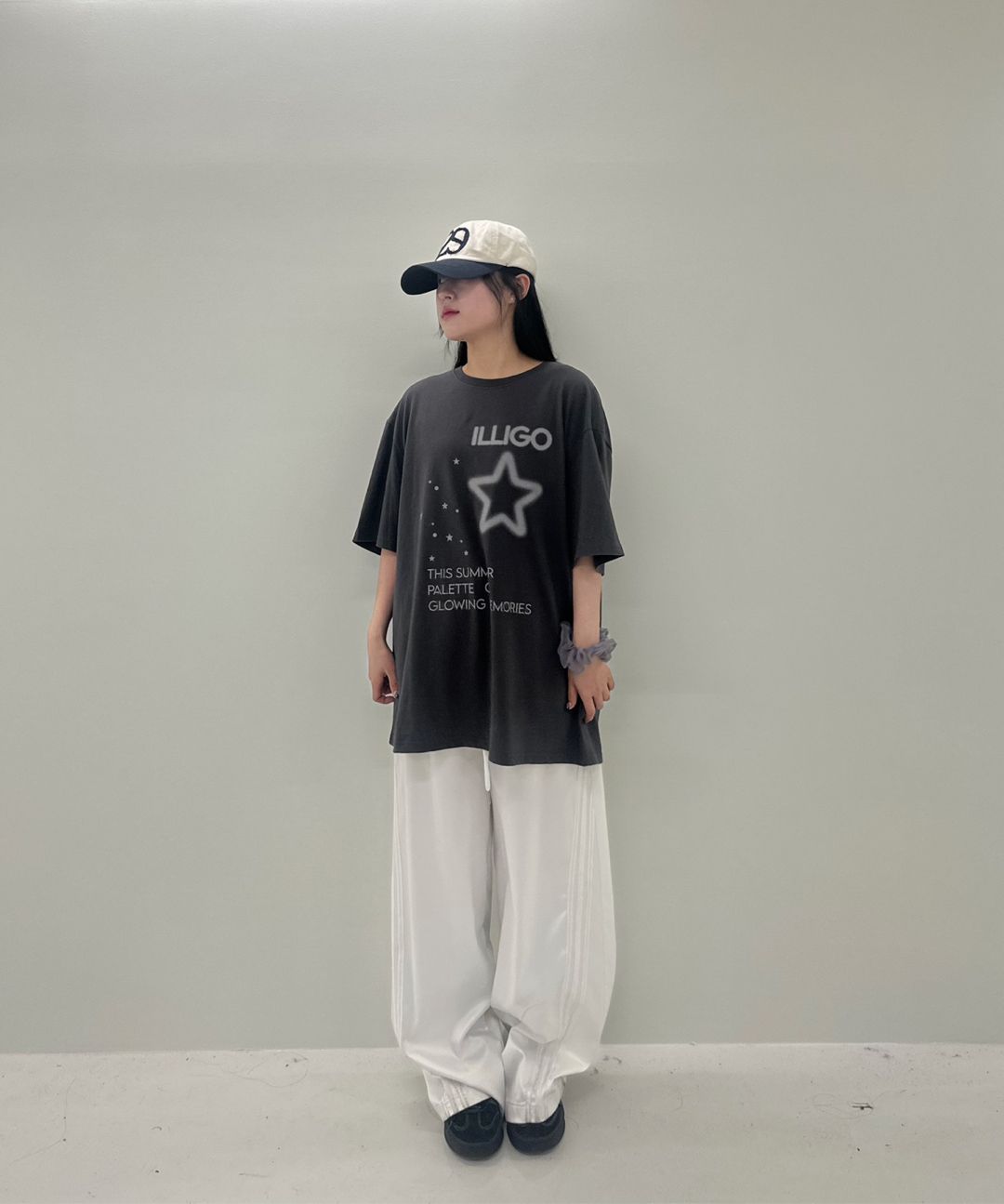 Tシャツ・カットソー ILLIGO Star Spray Overfit T-Shirt 5BMR0200 MUSINSA | ILLIGO Star Spray Overfit T-Shirt Charcoal