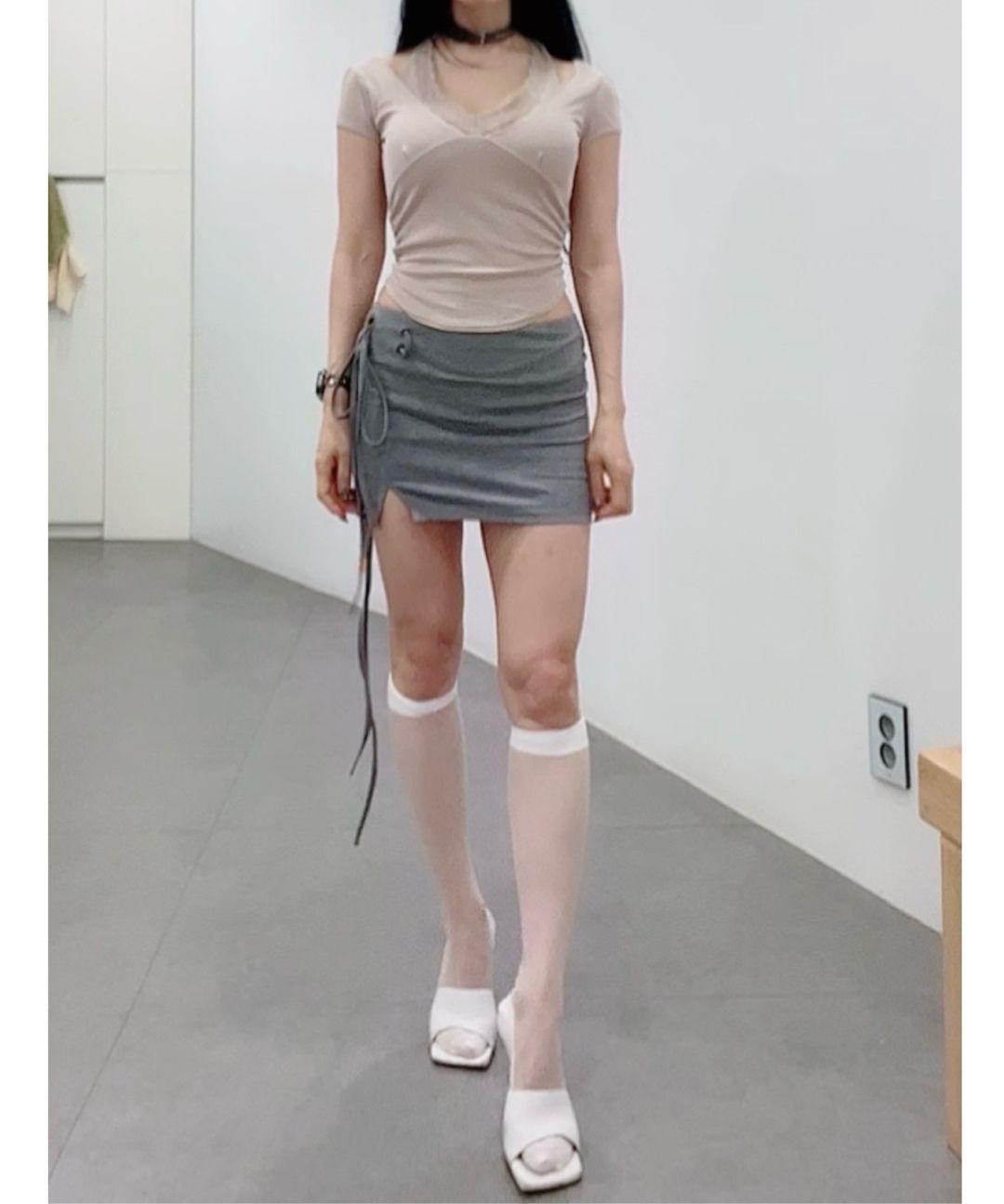 PLEASENOFOLLOW ■ Camilla Side Pocket Pants PLEASENOFALLOW Camilla Side Pocket Pants Khaki #플리즈노