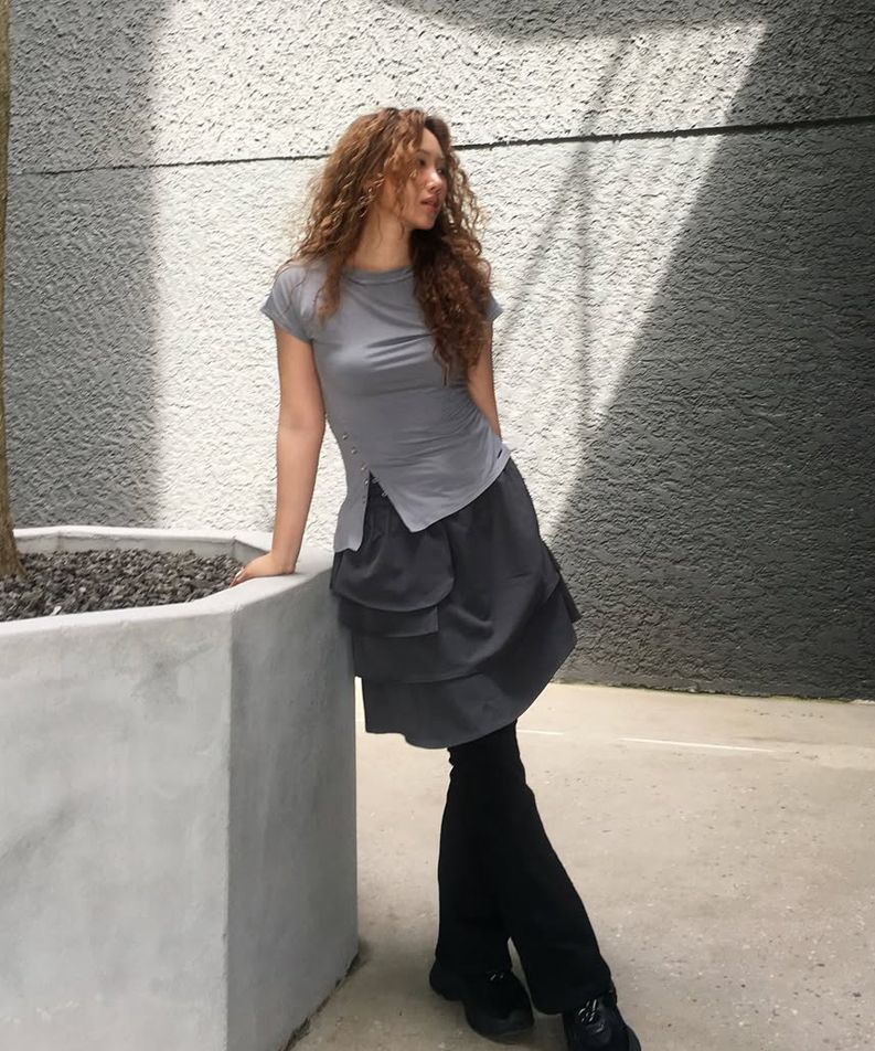 【Miseki SEOUL】25ss Side shirring slit top MUSINSA | MISEKI SEOUL Side shirring slit top WHITE