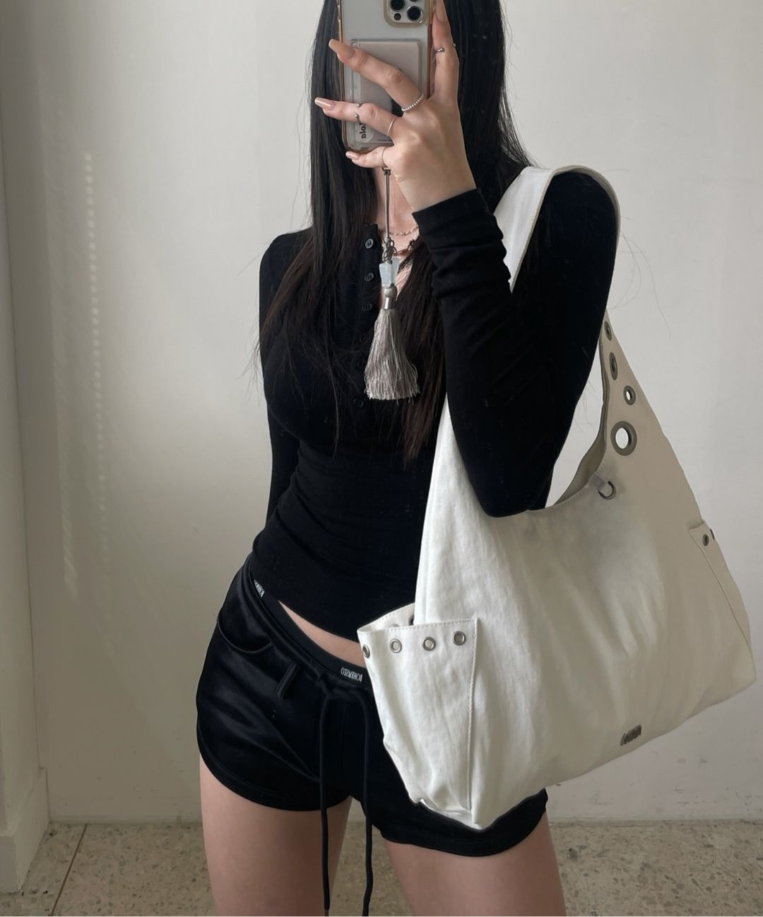 【ASURA】 LUNA CANVAS BAG 韓国商品 MUSINSA公式 | ASURA LUNA CANVAS BAG (WHITE)