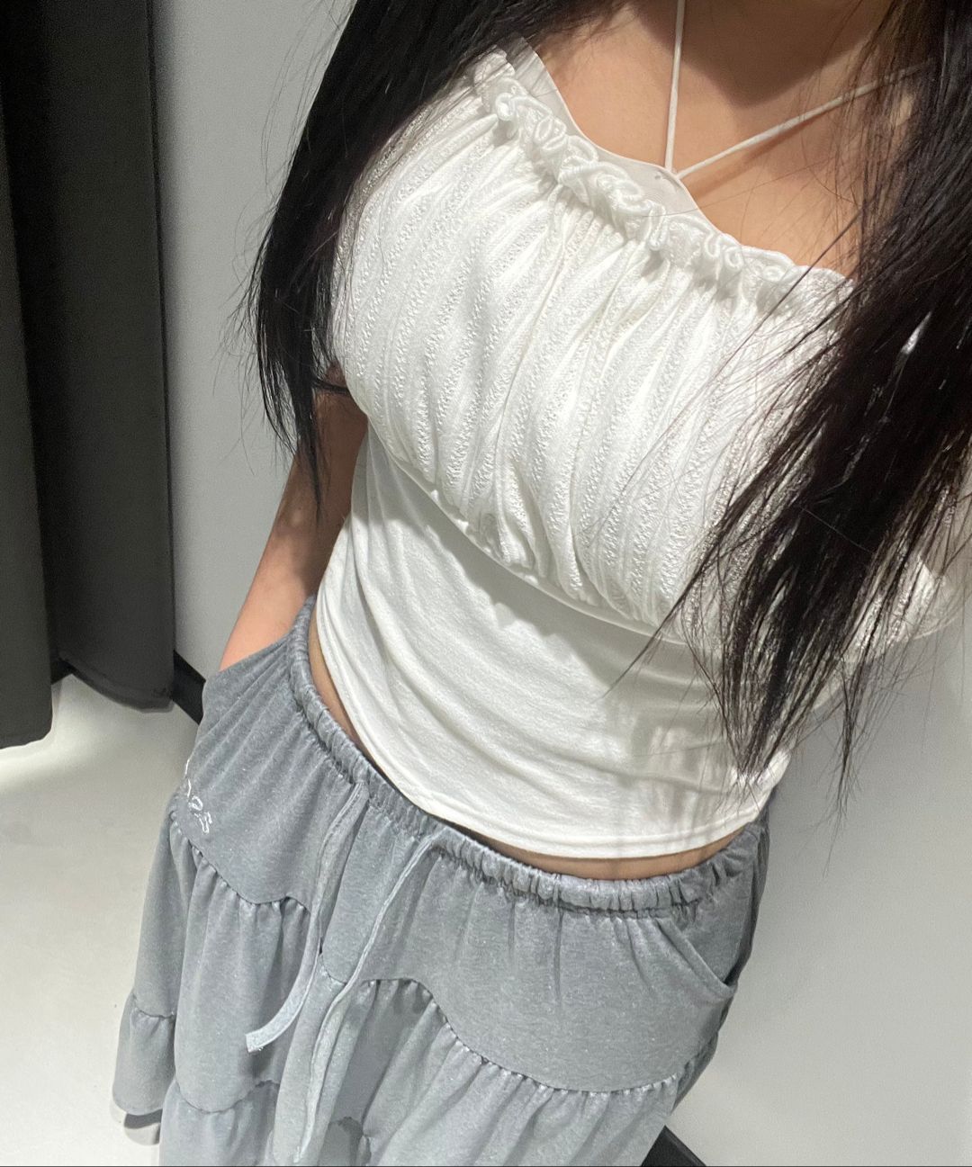 ★as''on★AMY LONG SKIRT / GRAY★正規品/韓国送料込 MUSINSA | ASON AMY LONG SKIRT / GRAY