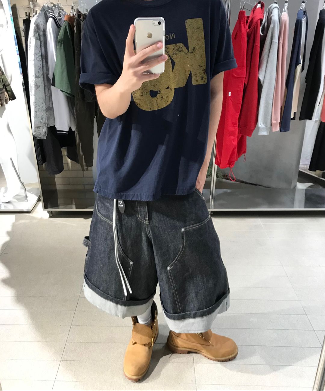 MUSINSA | GRAILZ [GRAILZ x KOIN SEOUL] KG T-SHIRTS [NAVY]