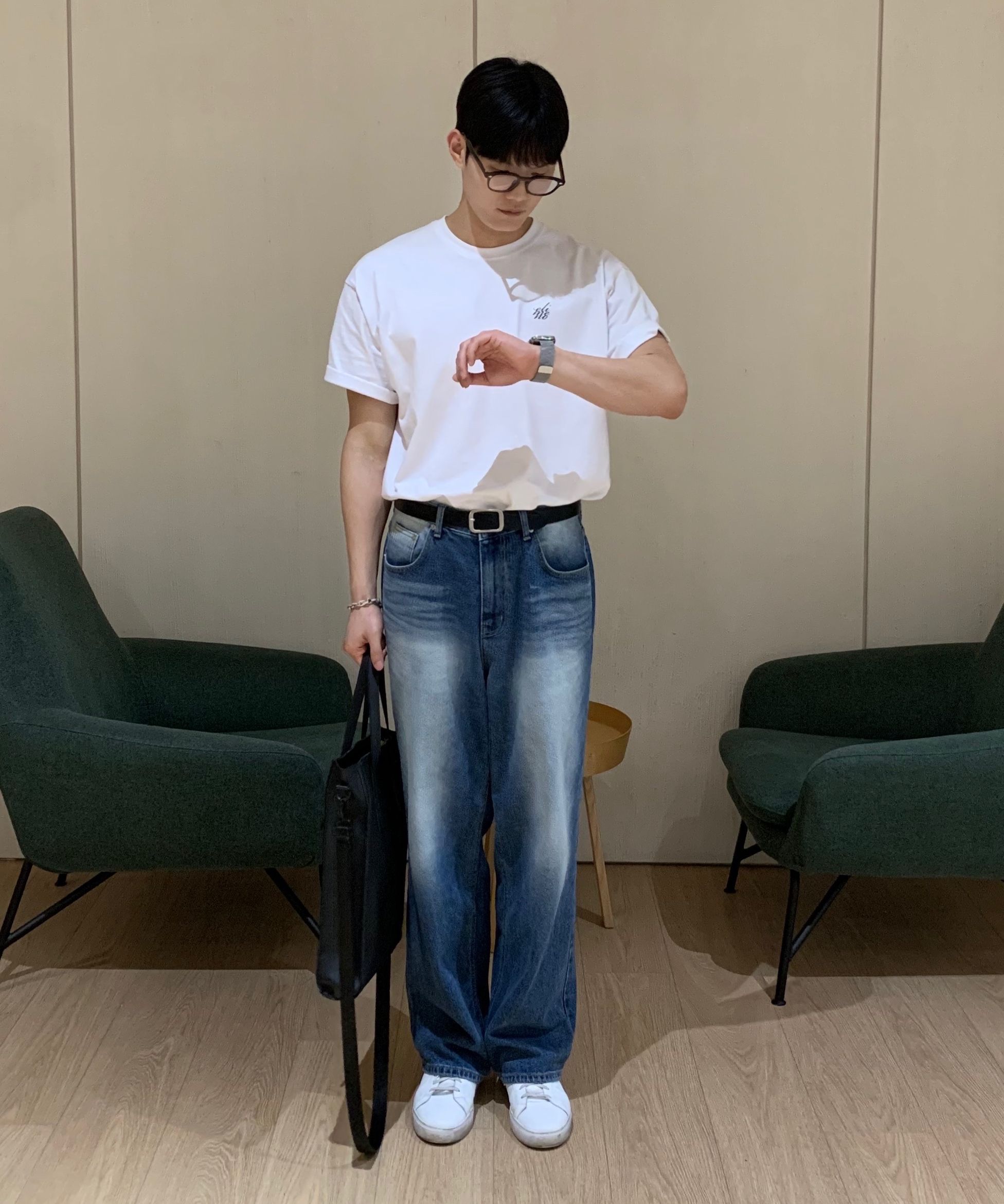 MUSINSA | TOFFEE SL01 Summer Denim Wide Pants (WASHED DEEP