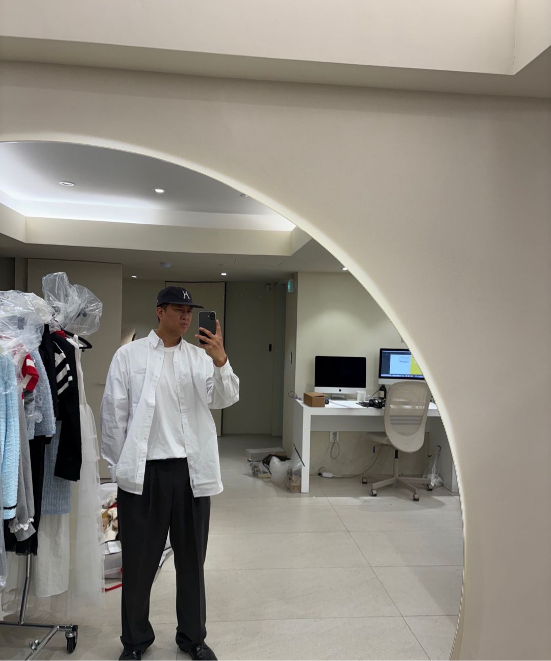 MUSINSA公式 | HELLO SUNRISE H Logo Cotton Relaxed Fit 6Panel