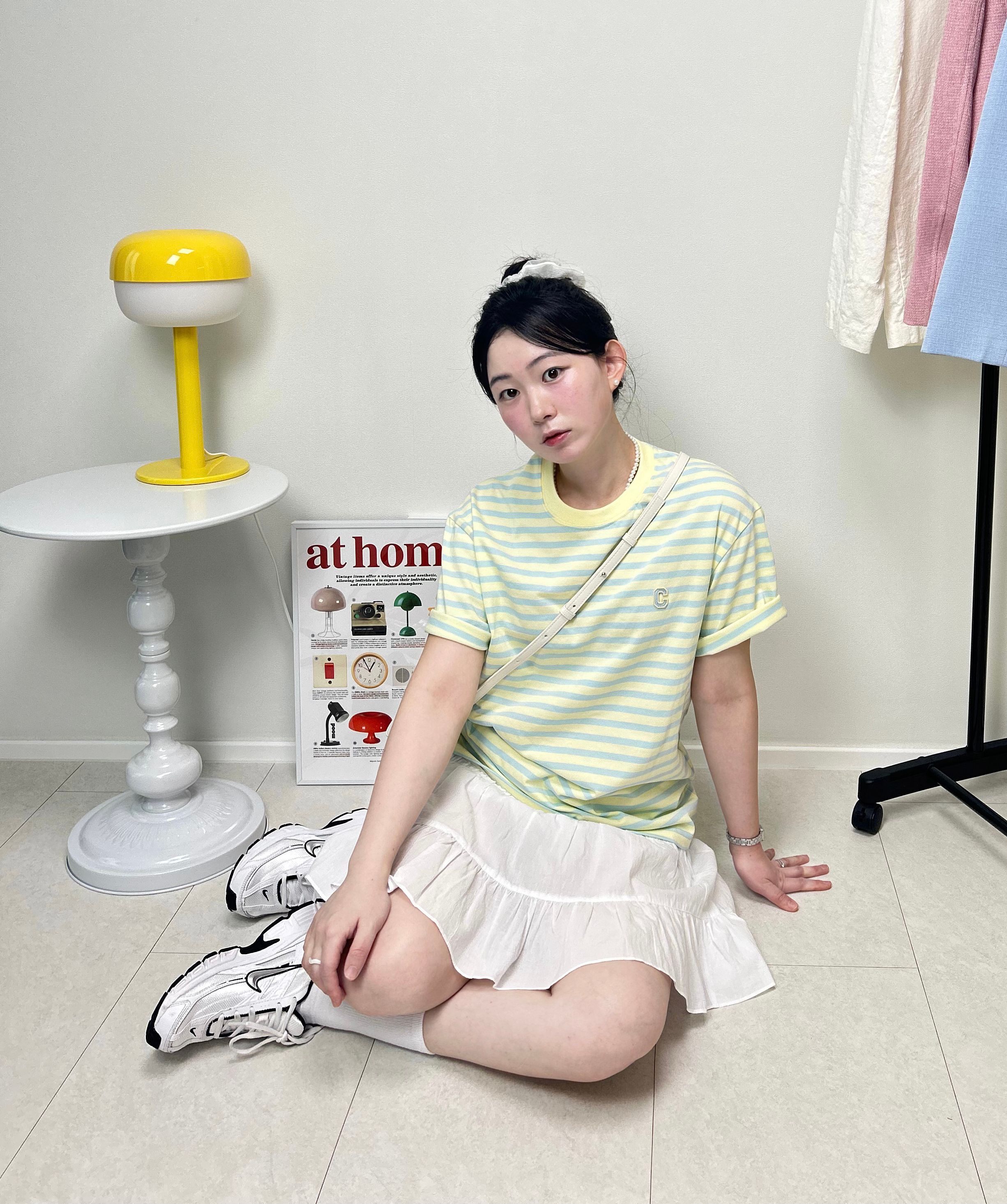 Tシャツ・カットソー COVERNAT Basic Stripe T-shirt Lemon Basic Stripe T-Shirt Lemon - Covernat | 60% - Asian Fashion