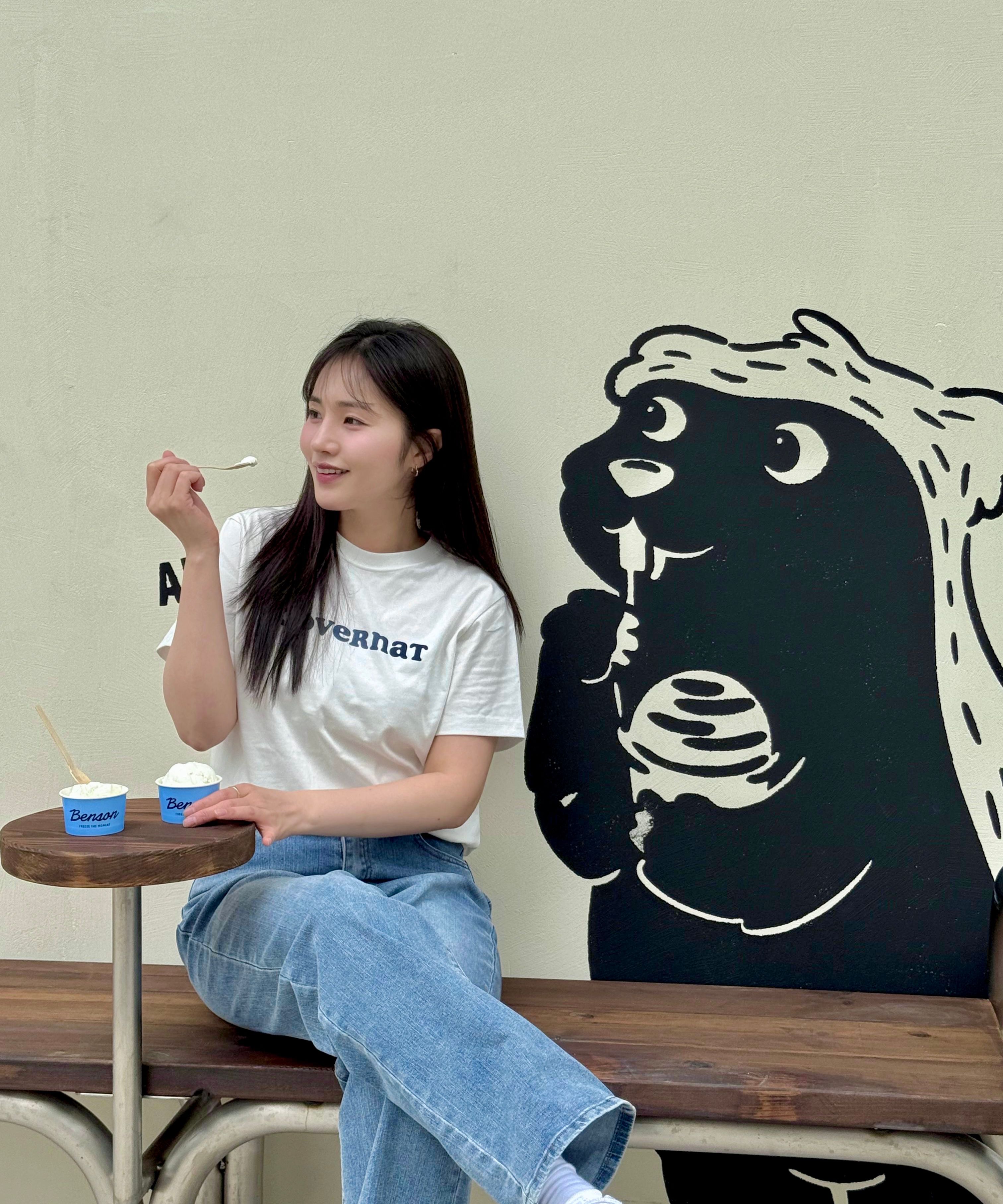 COVERNAT ウーマン クーパー ロゴ マンツーマンTシャツ COVERNAT ウーマン クーパー ロゴ マンツーマンTシャツ