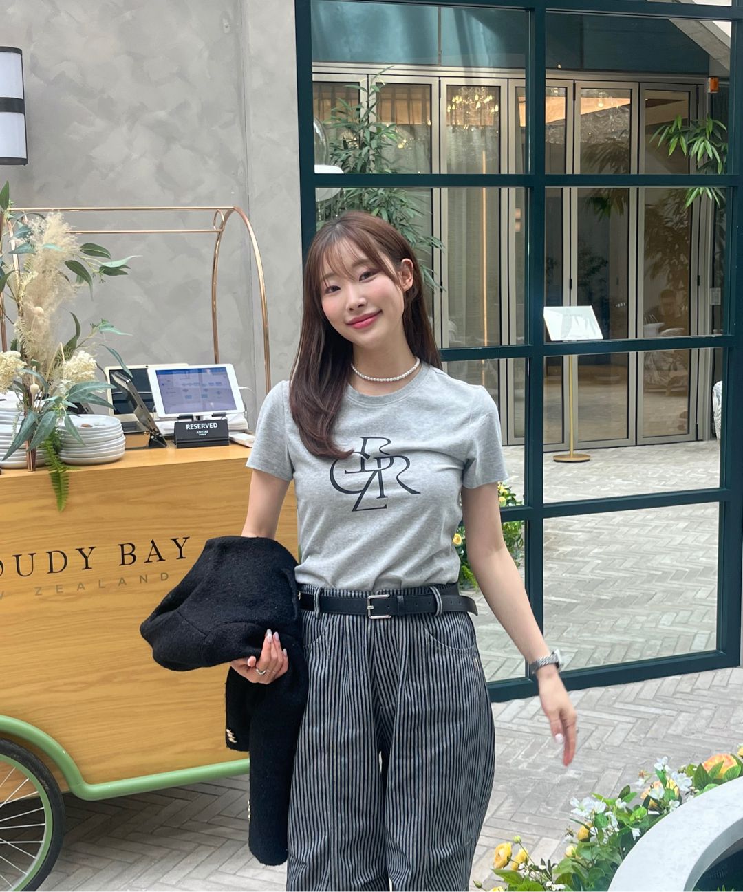 ◆AAKAM◆ Knee Pintuck Stripe Denim Pants Black MUSINSA公式 | AAKAM Knee Pin-tuck Stripe Denim Pants (Black)