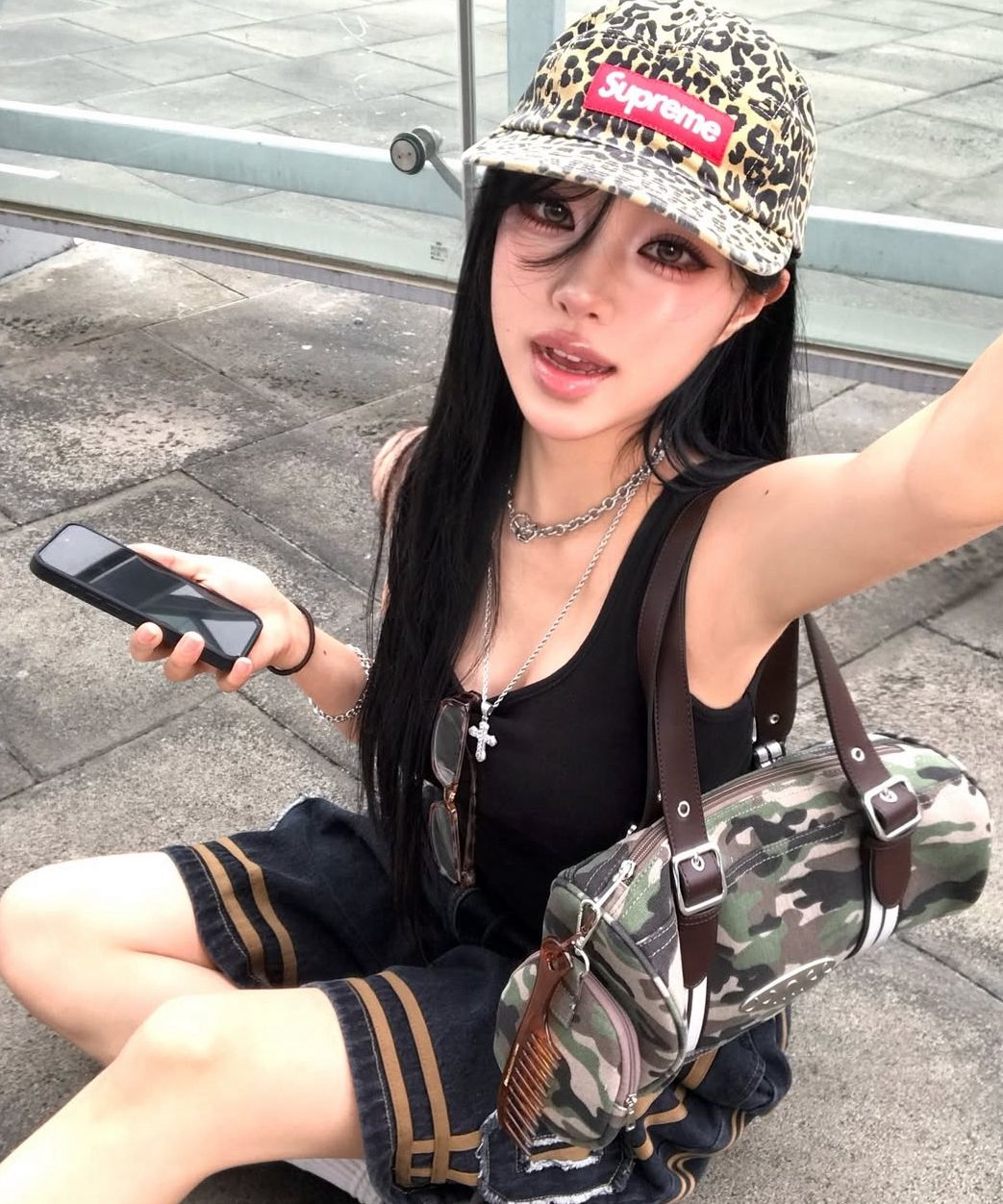 ◆ NYXX ◆ P.O.M POUCH CIRCULAR BAG CAMO MUSINSA | NYXX P.O.M POUCH CIRCULAR BAG CAMO