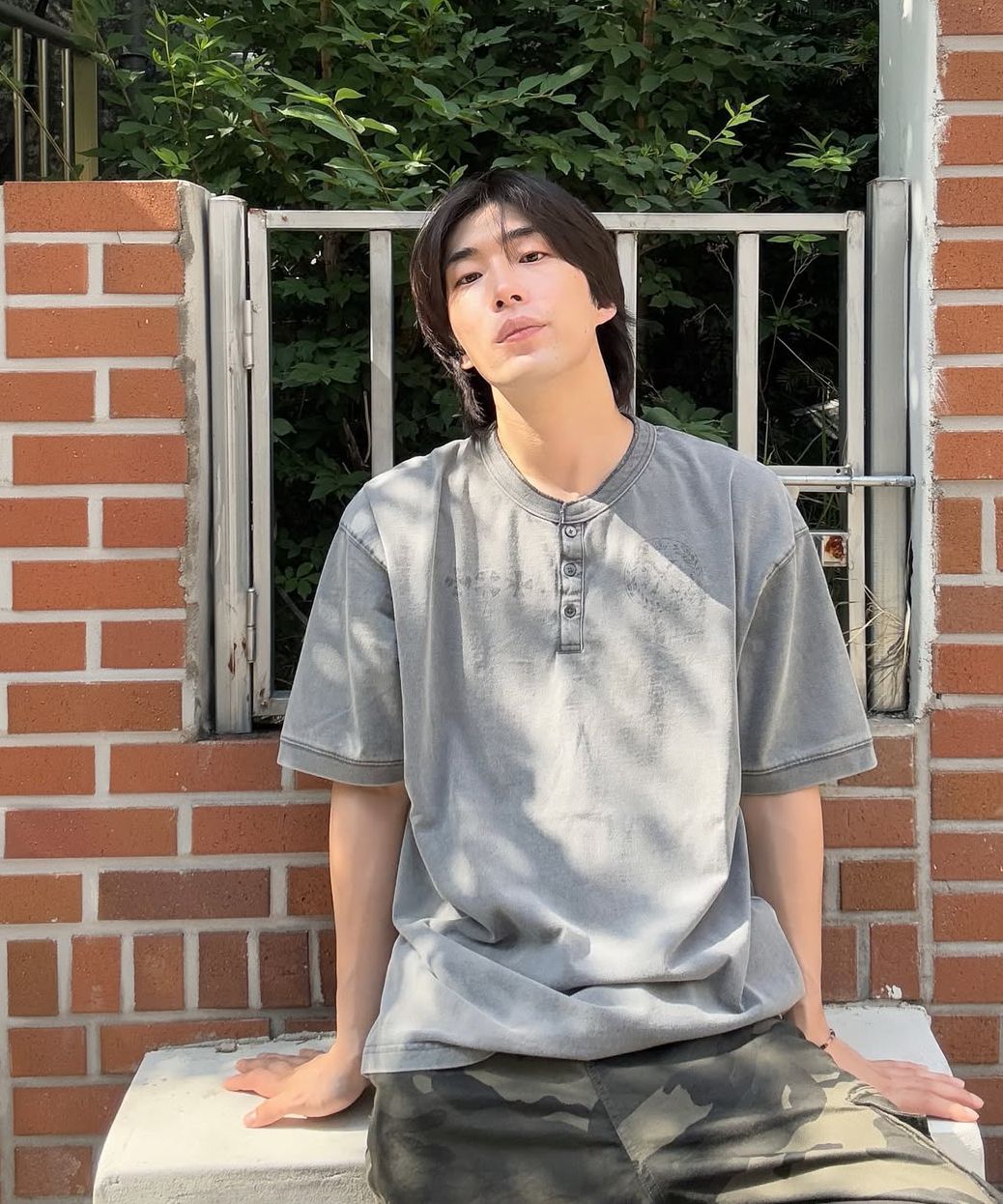 MUSINSA公式 | XTONZ XTT141 Clover Vintage Washing Henley