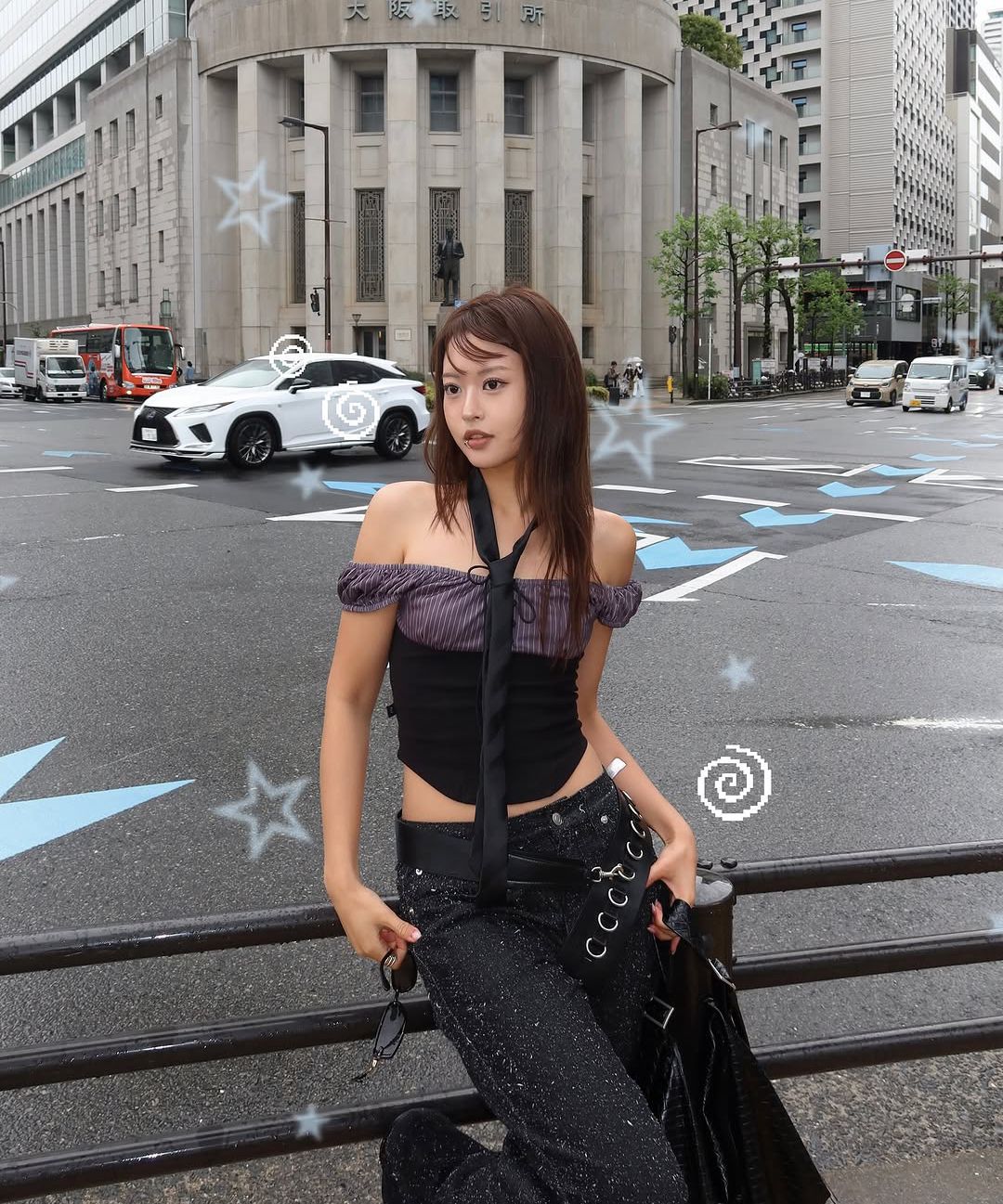 MUSINSA | BNFROM Pin lace-up top