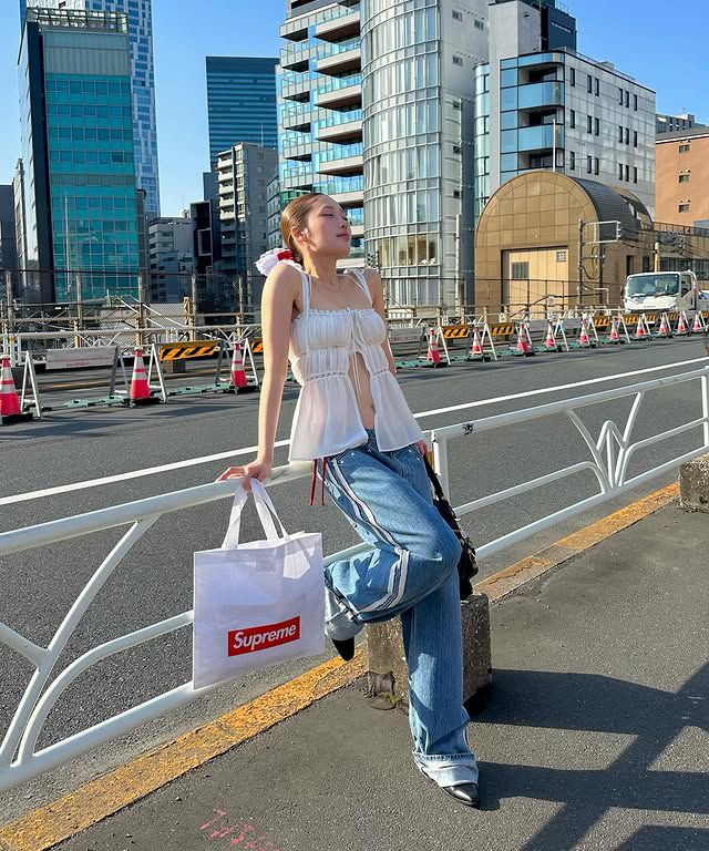 MUSINSA公式 | GLOWNY INDIO LOOSE FIT JEANS (BLUE)
