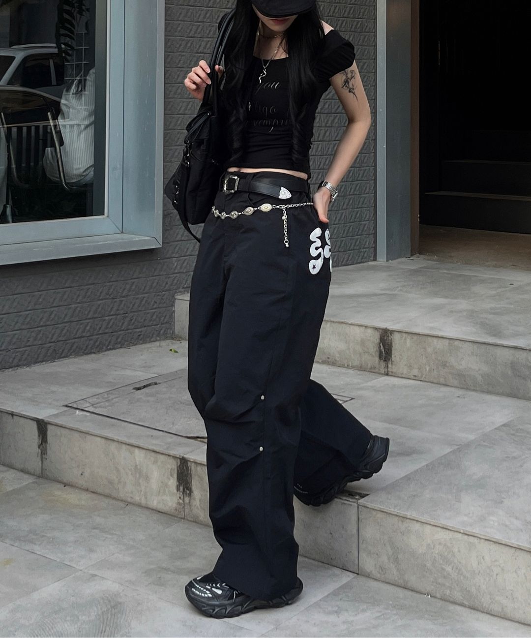 ★ILLIGO★ [S 6/20 Pre-order delivery] IG pin tuck wide pant MUSINSA | ILLIGO IG pin tuck wide pants black