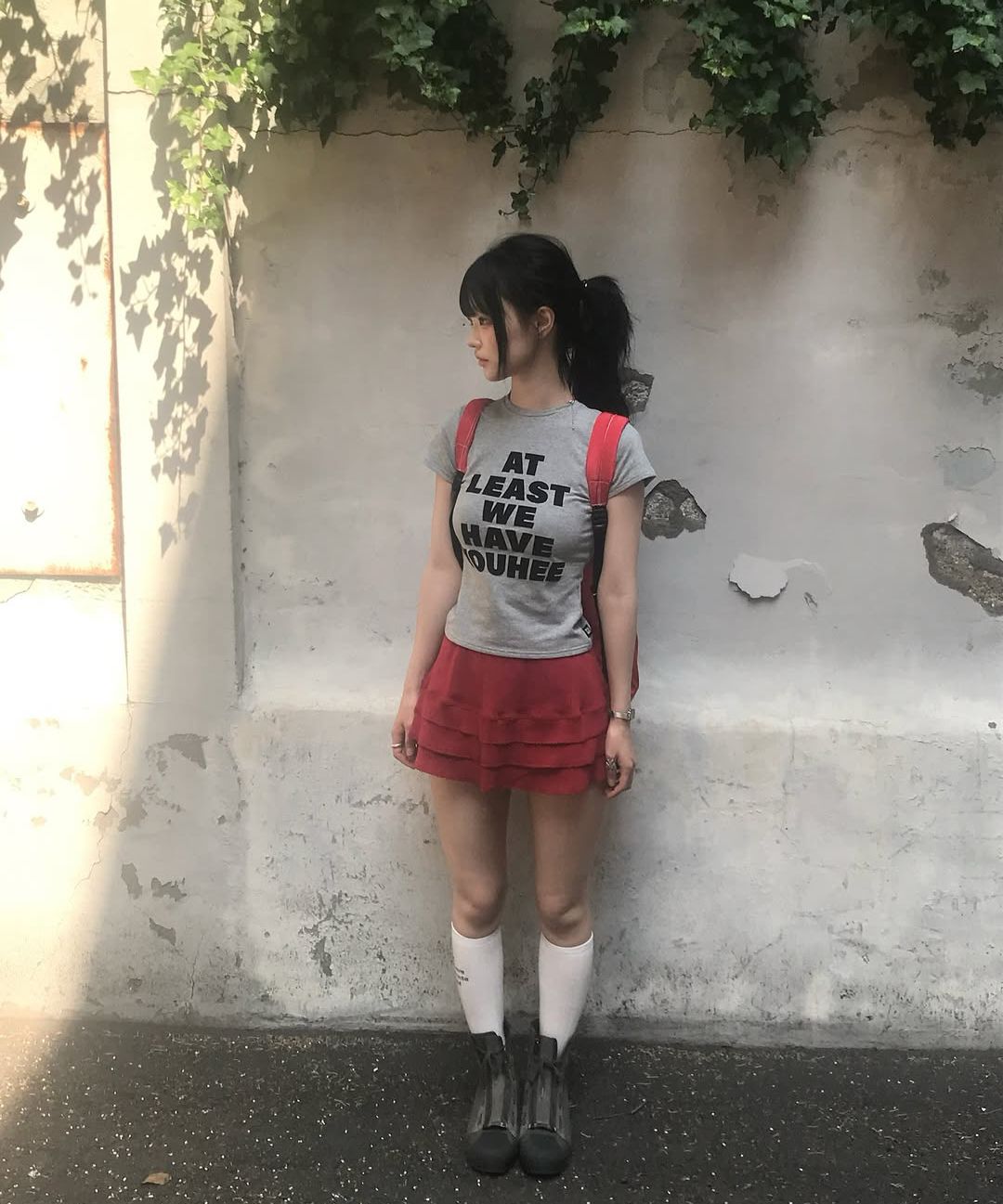 MUSINSA | YOUHEE LETTERING T-SHIRT YELLOW