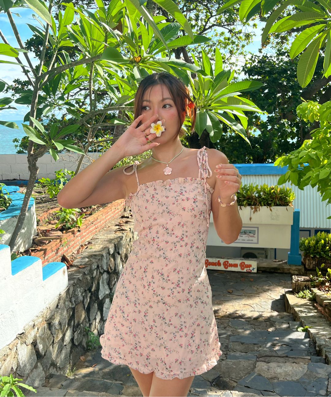 ◇Not your rose◇ Frill mini dress (flower) Frill mini dress (flower) - Not your rose | 60% - Asian