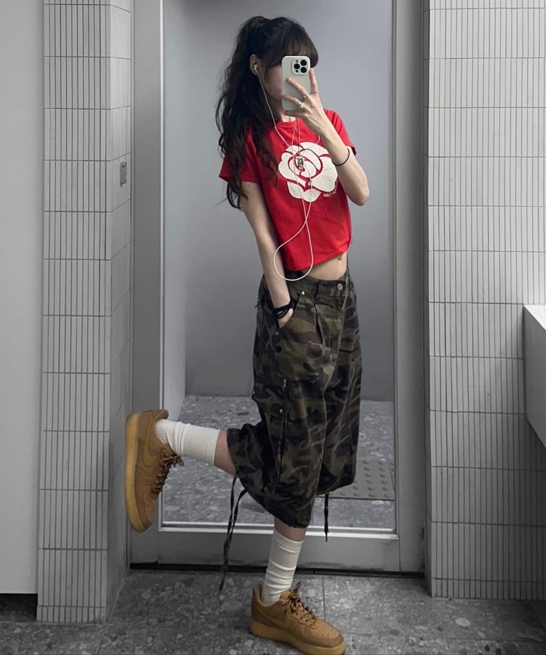 【MIDNIGHT MOVE】7 camo pants カモパンツ / 追跡付 7 カモパンツ (grey) - MIDNIGHT MOVE | 60% - アジア