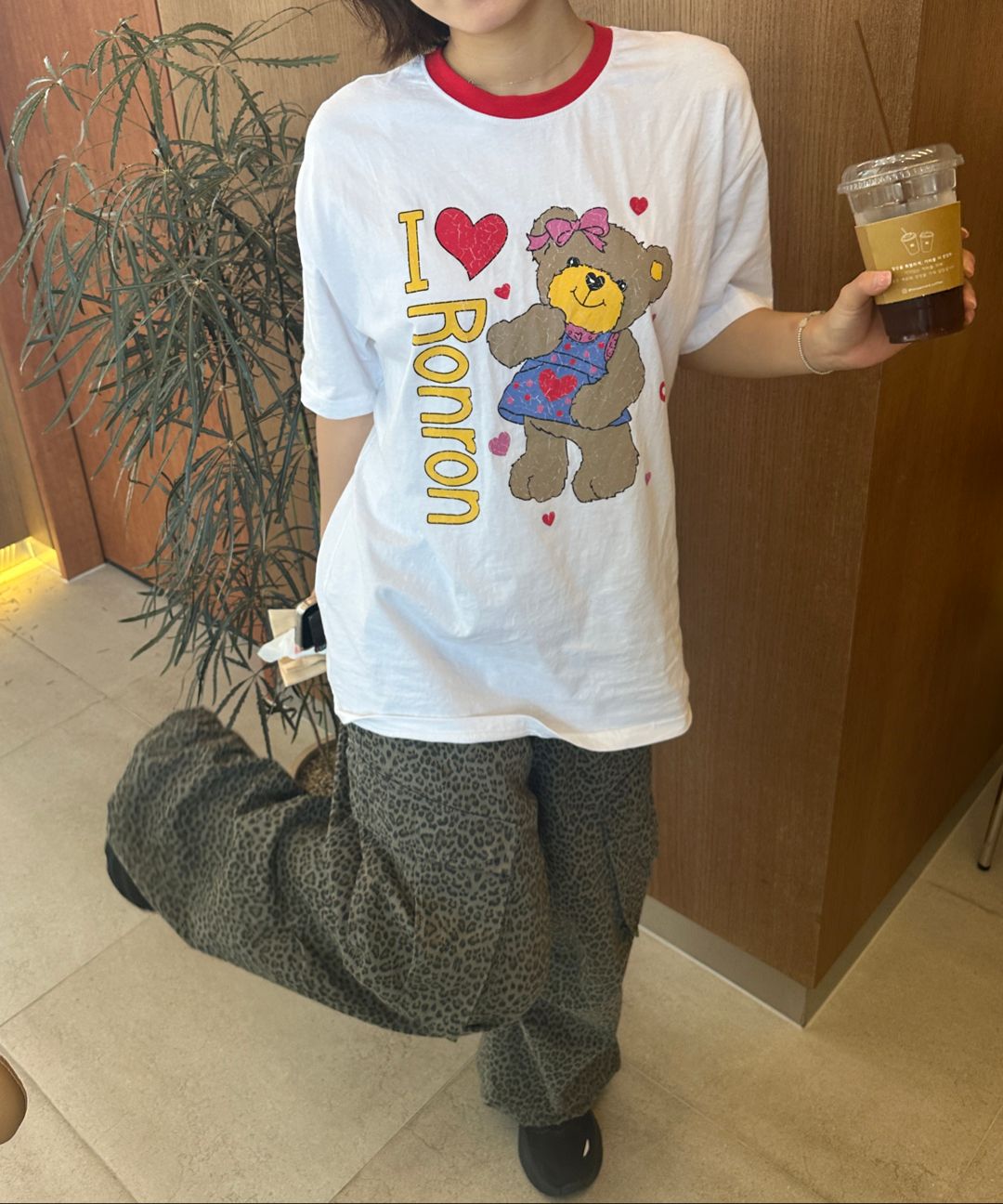 Tシャツ・カットソー RONRON I RR BEAR CRACK OVER FIT T SHIRT BLUE RR25BST1439BL MUSINSA | RONRON I RR BEAR CRACK OVER FIT T SHIRT BLUE