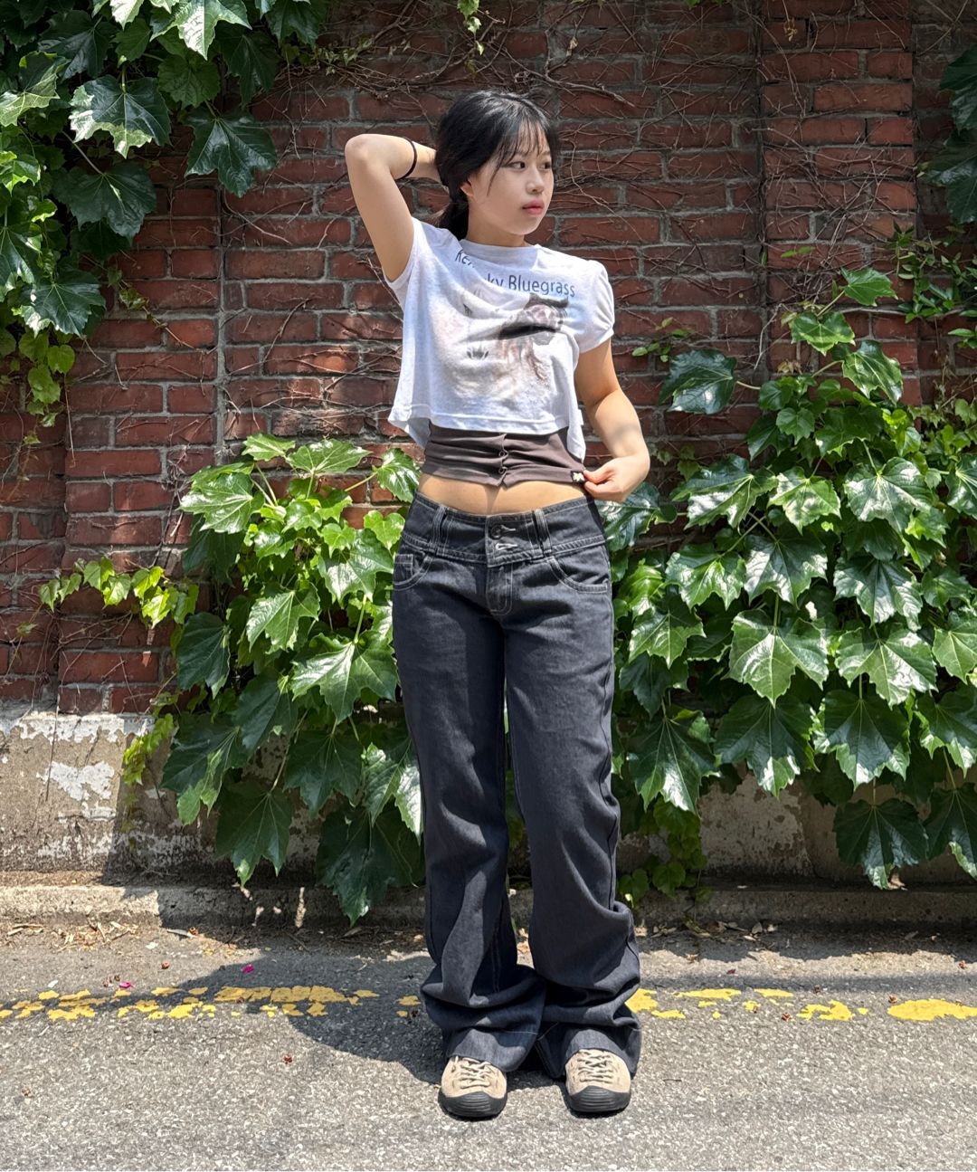 Tシャツ・カットソー [SCULPTOR] Kentucky Stud Baby Tee Baby Blue SC25S263BL Kentucky Stud Baby Tee Baby Blue – SCULPTOR JAPAN