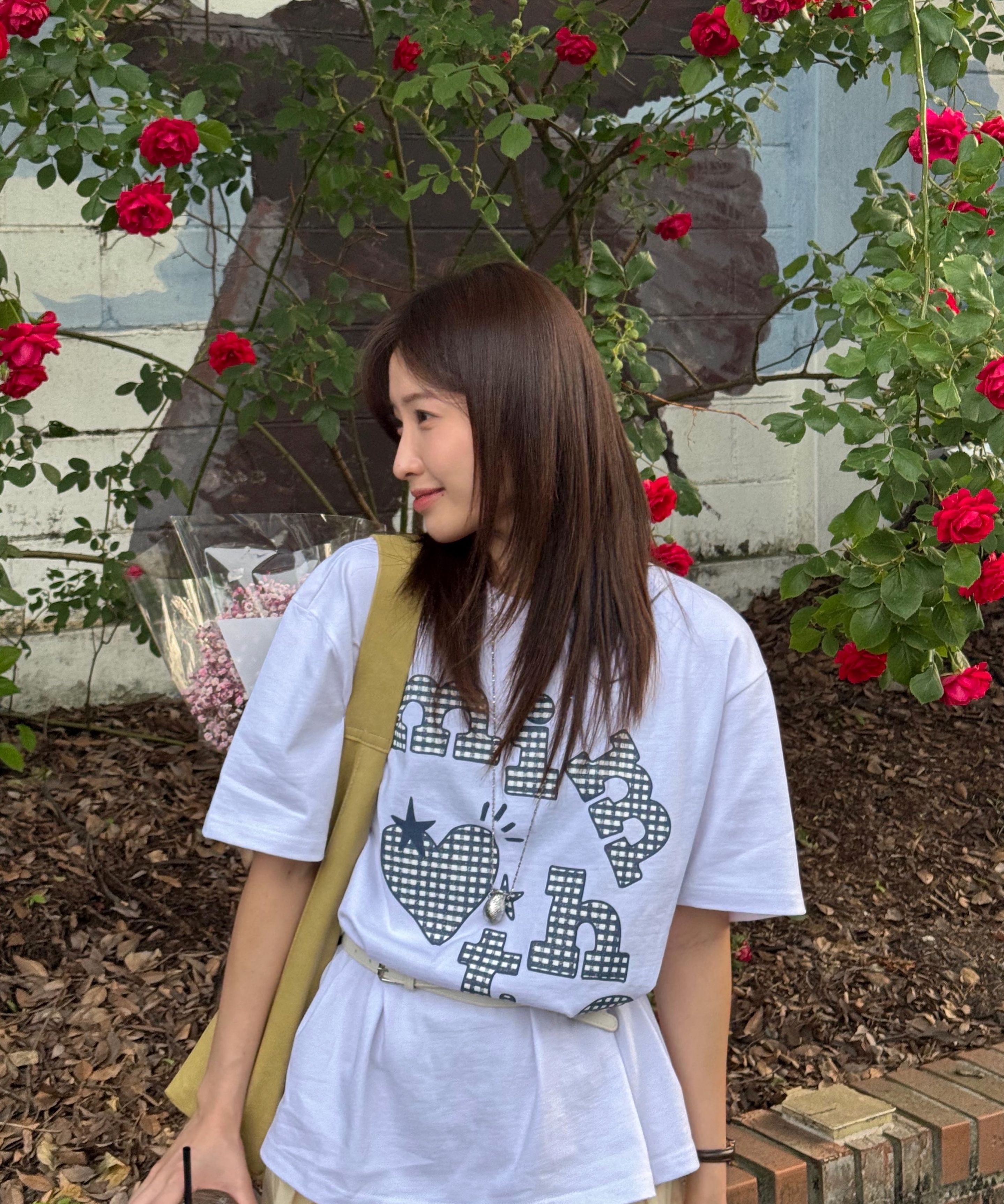 MUSINSA公式 | MIMTHEWARDROBE Mimder Patchwork T-Shirt_White