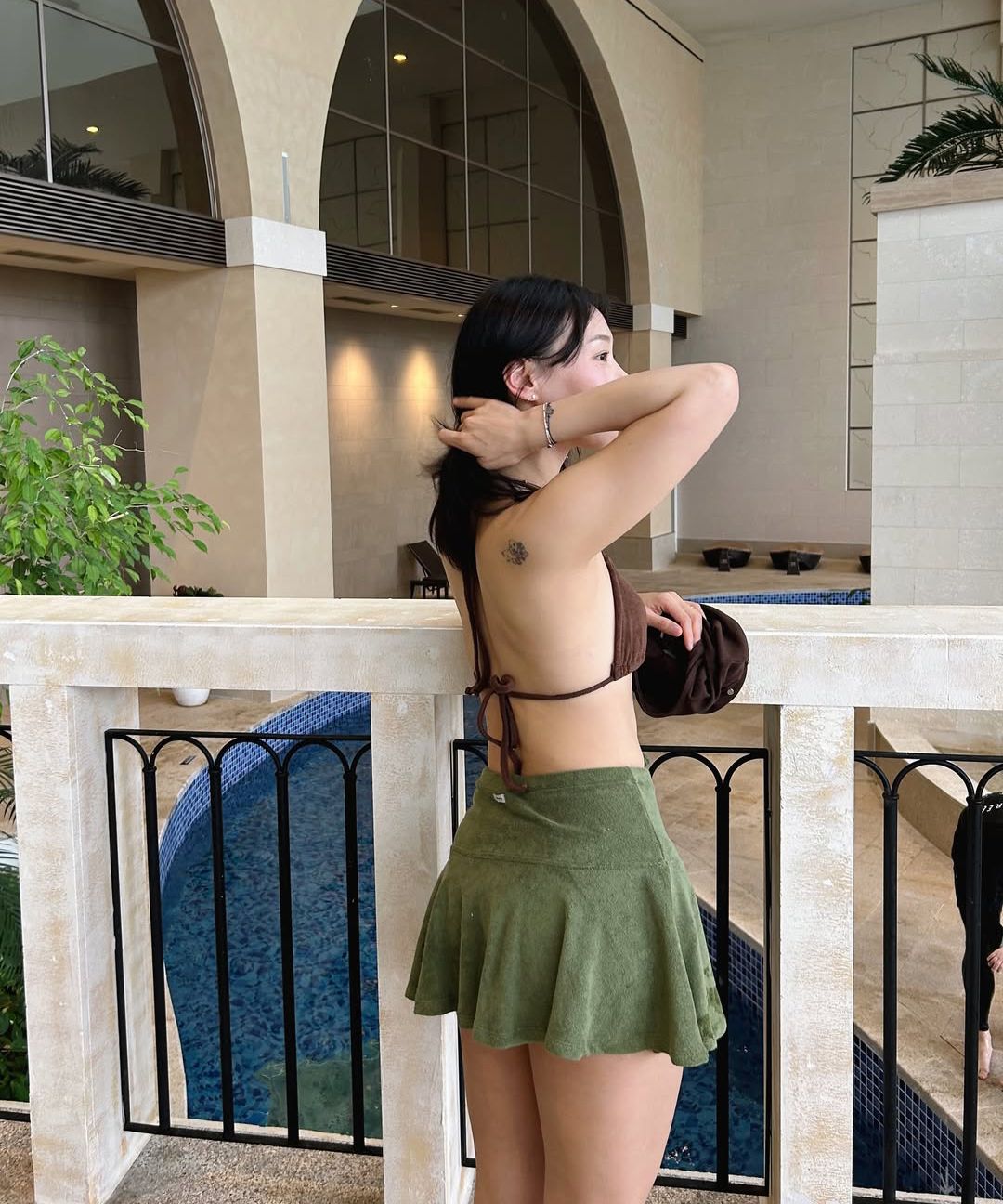 NAKED SURF CLUB ■ Heart Terry Bikini + Flare Mini Skirt MUSINSA | NAKED SURF CLUB Heart Terry Bikini + Flare Mini