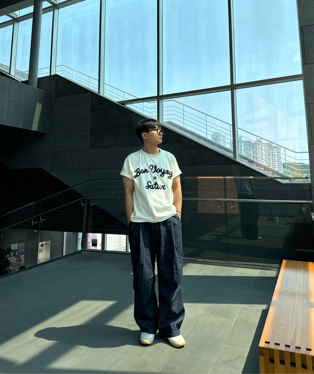 Tシャツ・カットソー SATUR Setter Logo Embroidered Voyage Short Sleeve T-Shirt Re MUSINSA公式 | SATUR Satur Logo Embroidered Voyage Short