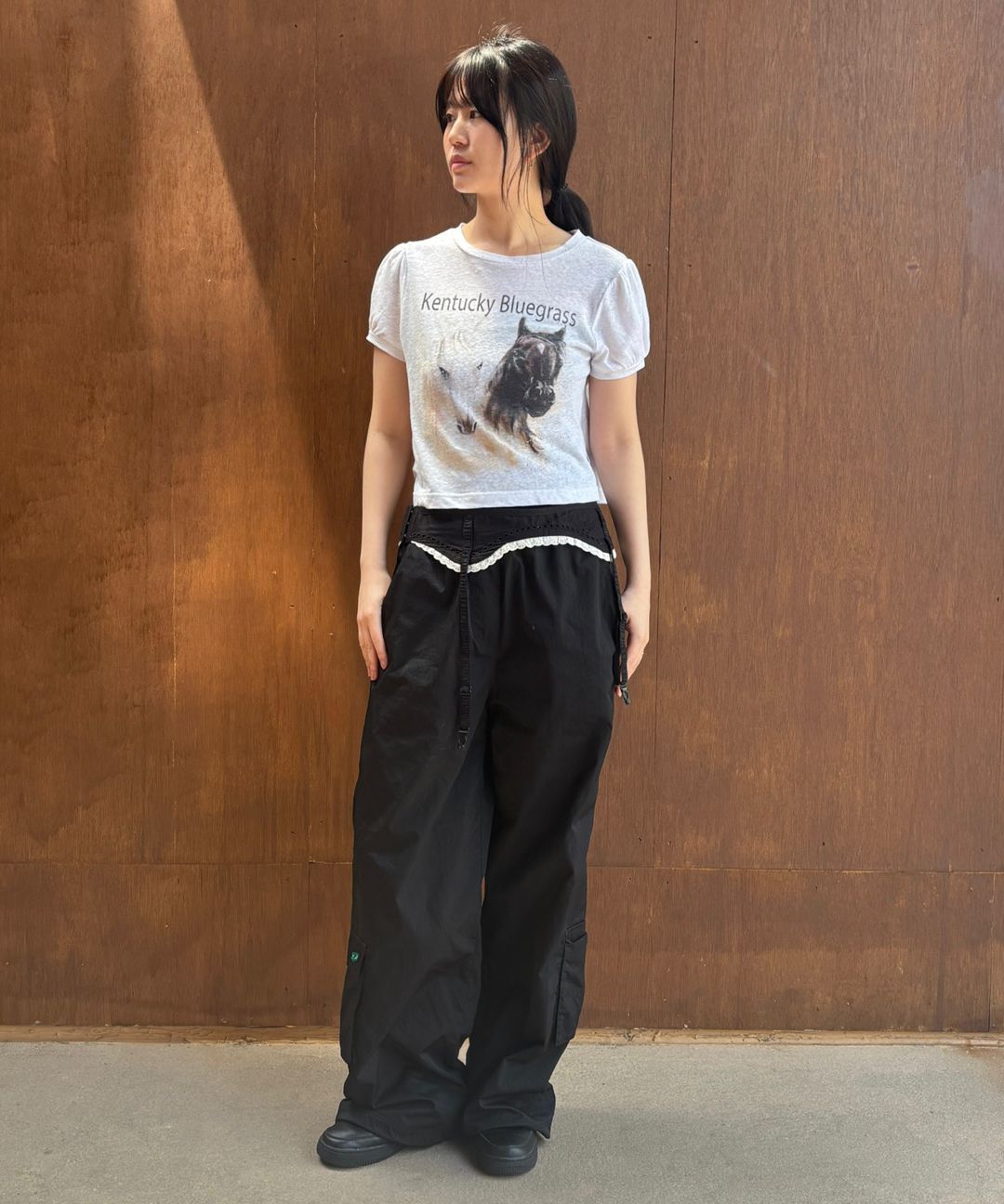 MUSINSA | SCULPTOR Kentucky Stud Baby Tee Cream