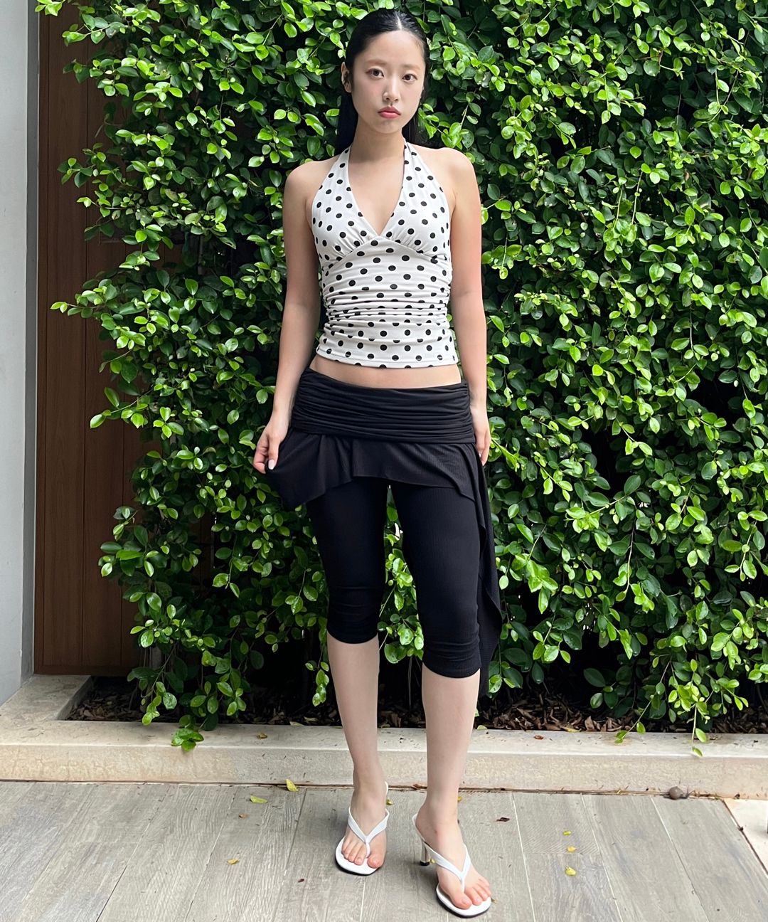 【SCULPTOR】Asymmetric Skirt Leggings Melange Gray MUSINSA | SCULPTOR Asymmetric Skirt Leggings Melange Gray