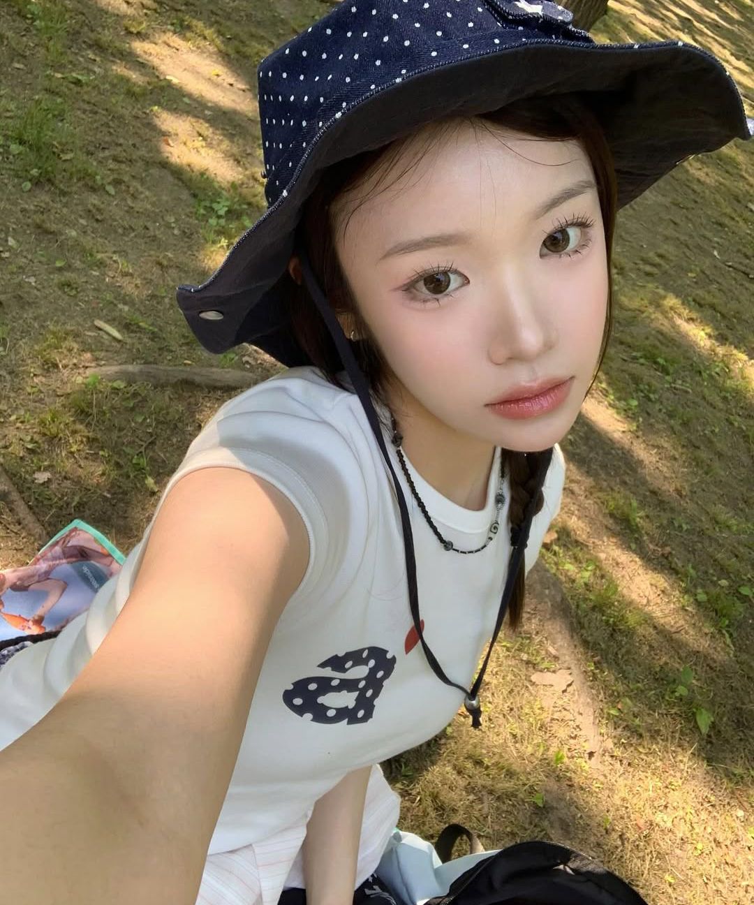 韓国 aeae デニム 帽子 SAFARI BUCKET HAT 今期 SNAP