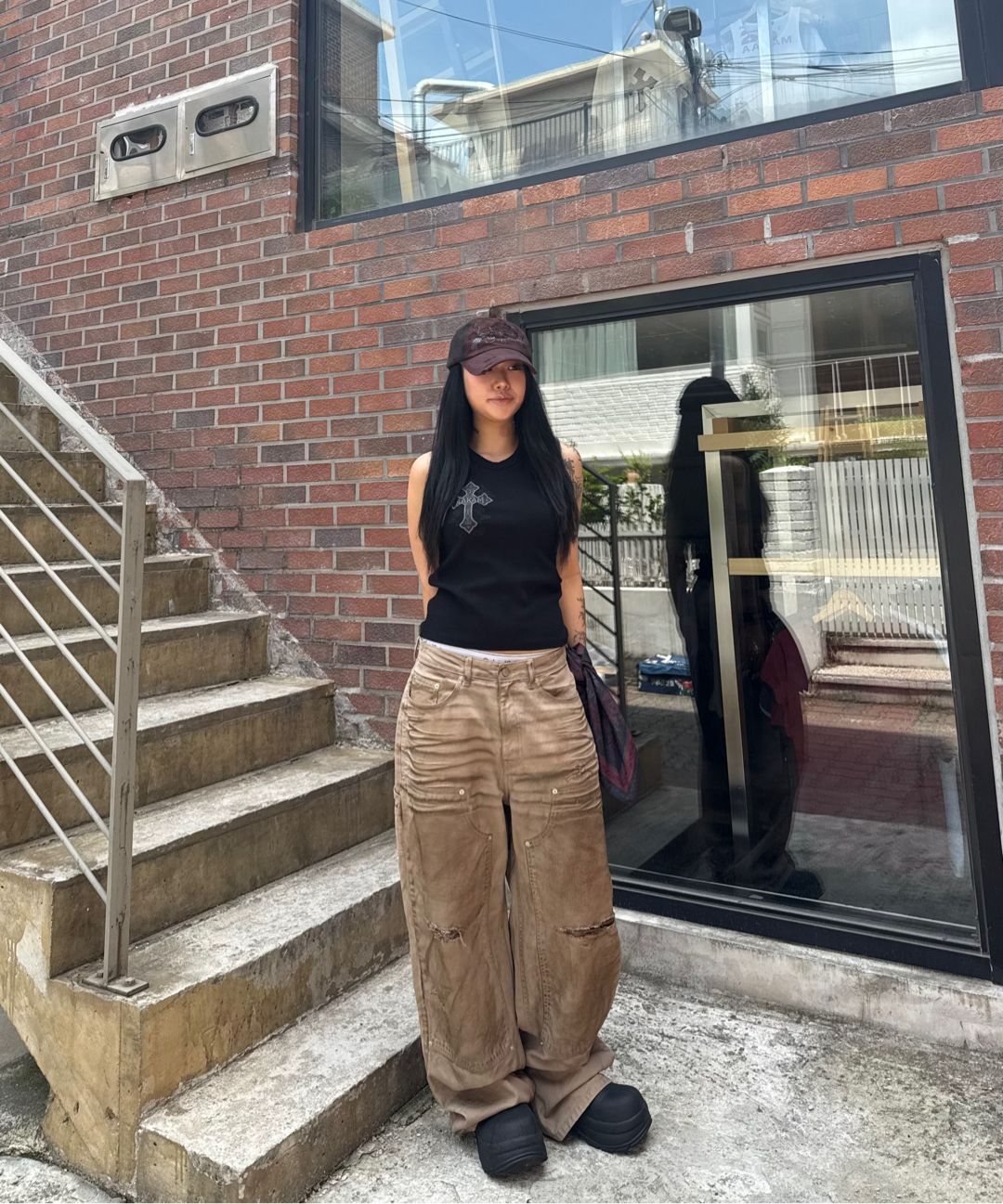 キャップ AAKAM VTG Washed Damage Ball Cap 5SH052 PARTIMENTO】 VTG WASHED SUNLIGHT BALL CAP/追跡付 (PARTIMENTO