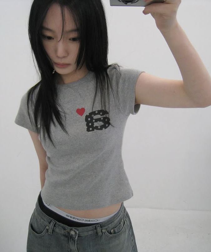 Tシャツ・カットソー [AEAE]DOT SMALL LETTER TEE [MELANGE GREY] [DOT SMALL LETTE DOT SMALL LETTER TEE [MELANGE GREY] – aeae JAPAN