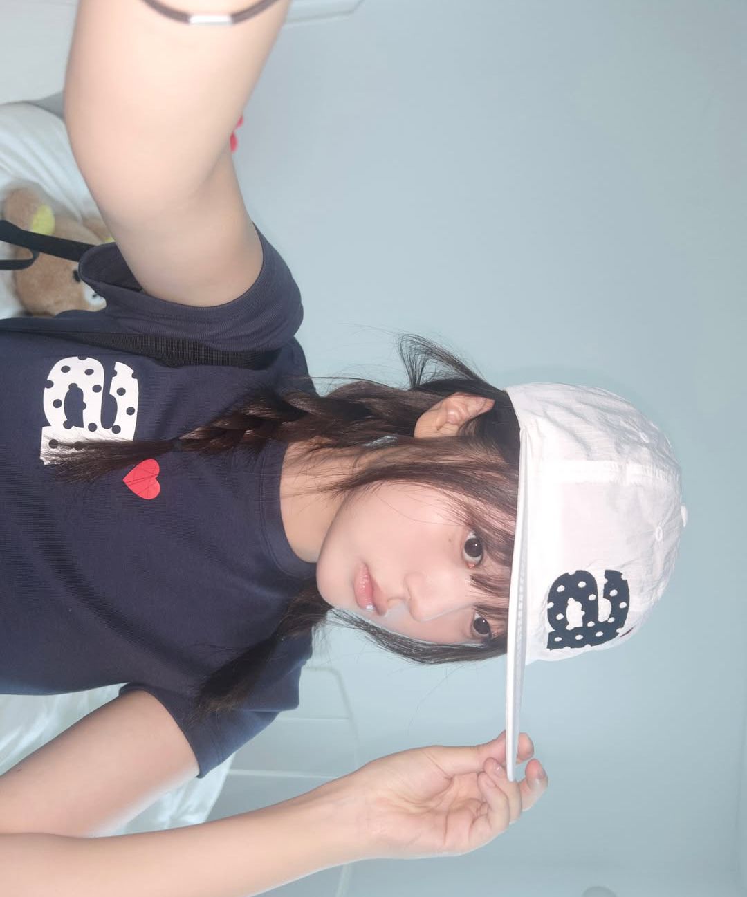 MUSINSA | AEAE DOT SMALL LETTER NYLON CAP [WHITE]