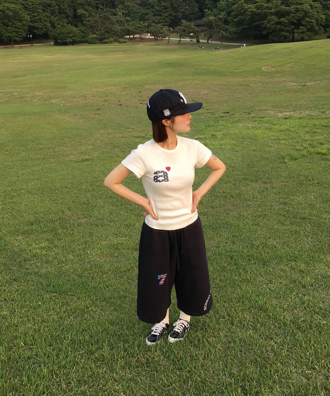 에이이에이이(AEAE) TRUNK LAYERED SWEATSHORTS [NAVY] - 사이즈